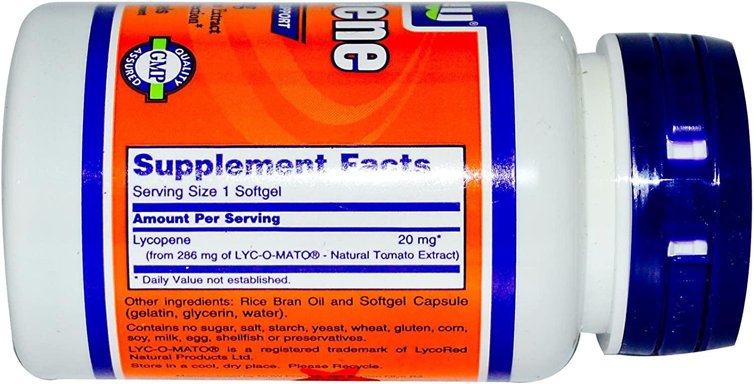 Now Foods Lycopene 20 mg 50 Softgels