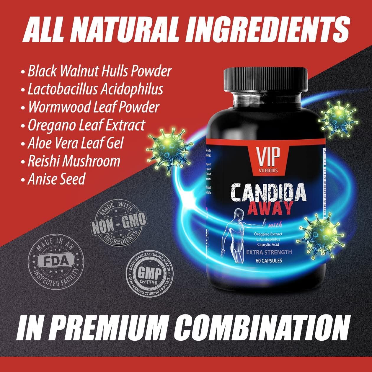 Natural detoxification Supplement Candida Away Extra Strength Formula