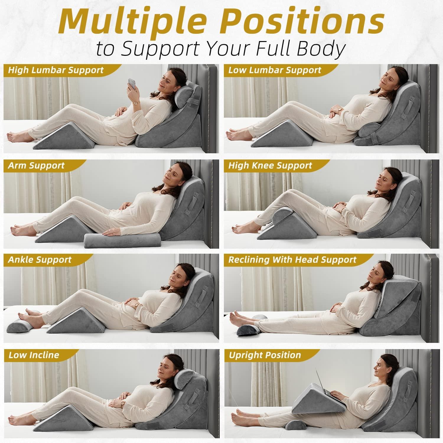 Wedge pillow set top