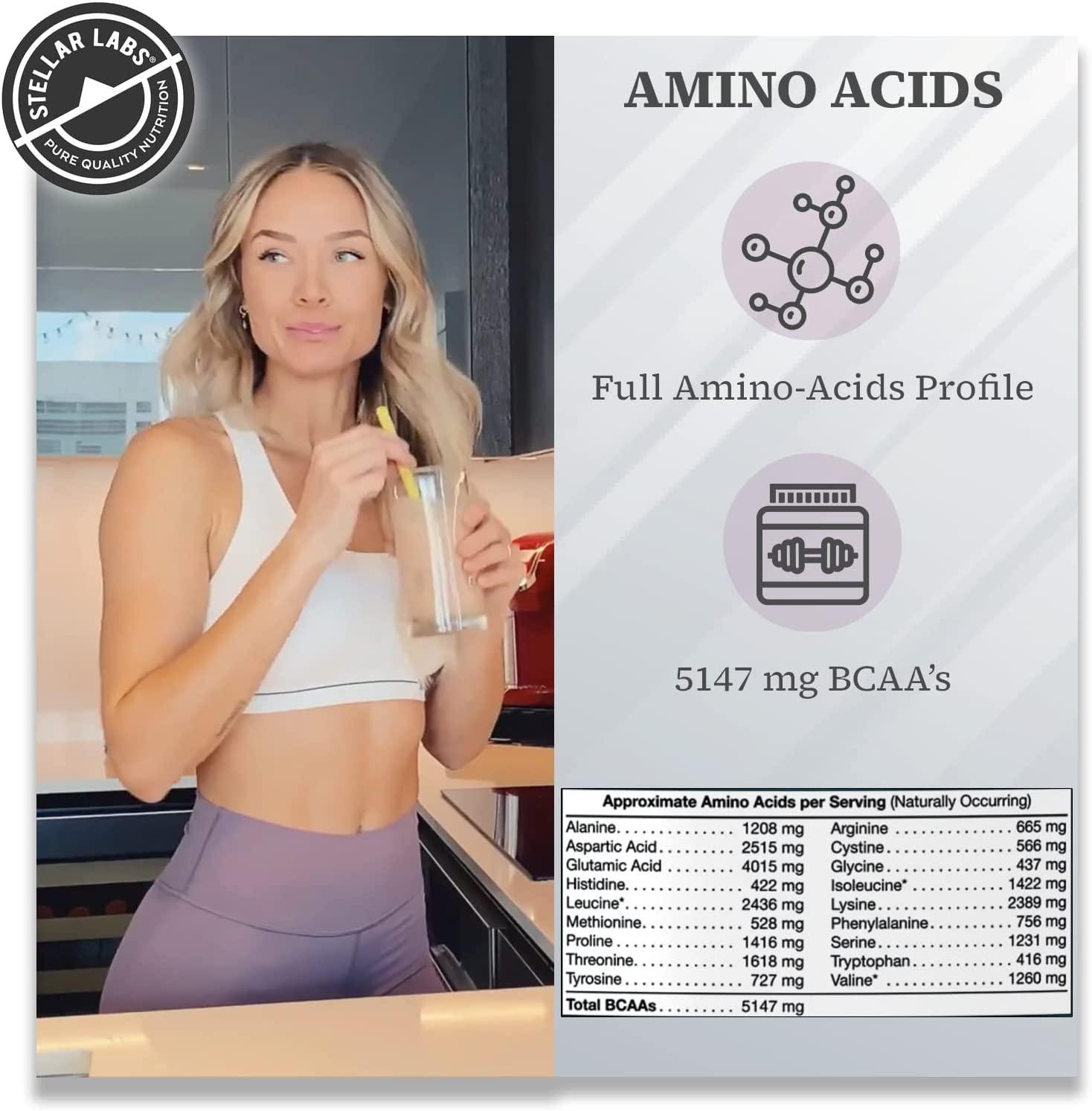 Stellar Labs Whey Protein Powder with BCAA's & Whey Isolate Certified