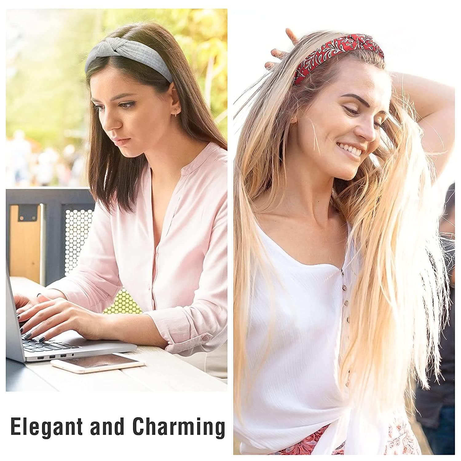 Allucho 12 Pack Knotted Headbands for Women Stylish Leopard