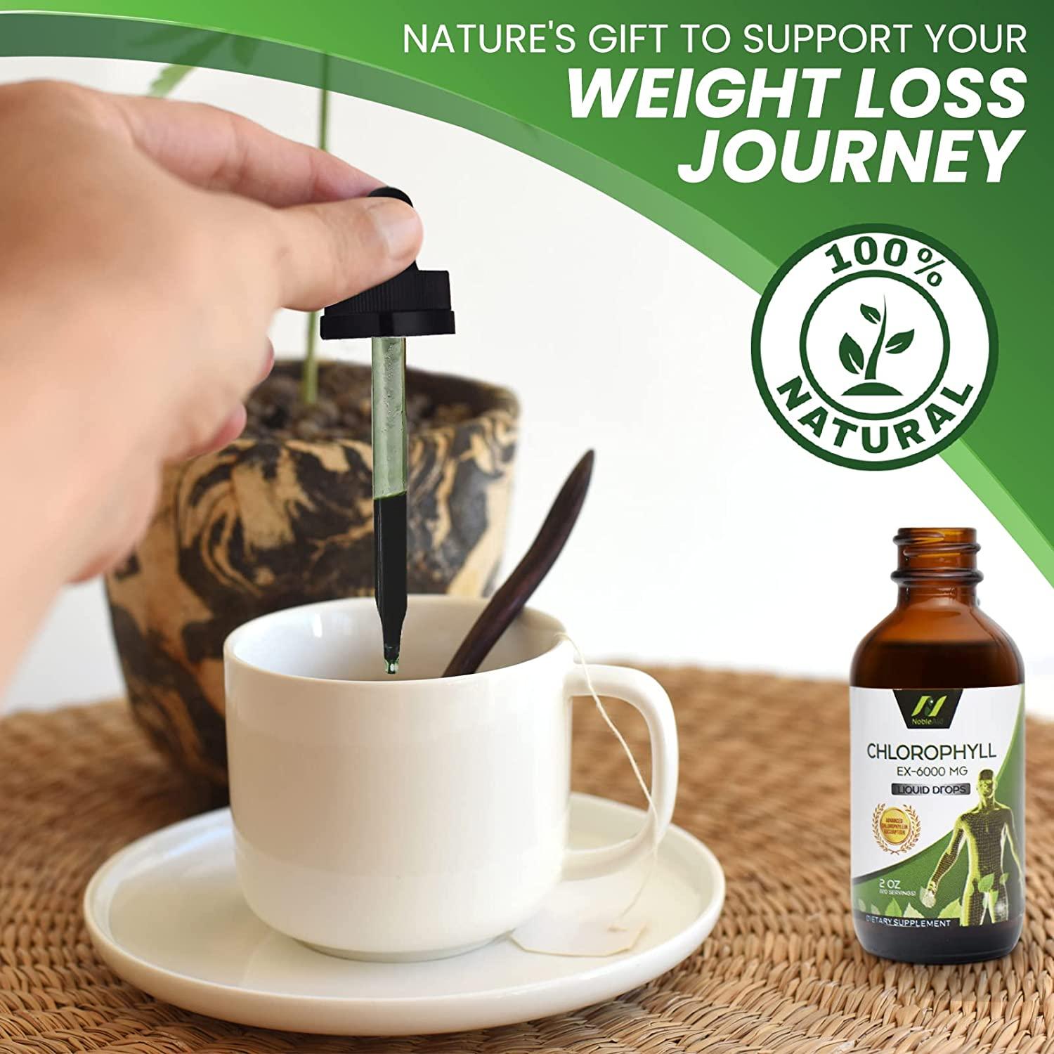 Pure Natural Liquid Chlorophyll Drops by NobleAid Detox, Odor