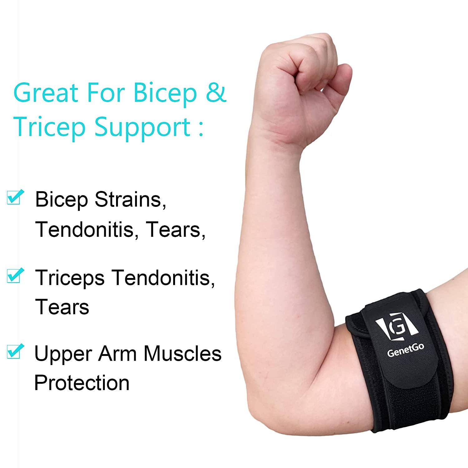 Bicep & Tricep Tendonitis Brace Compression Sleeve Pain Relief for