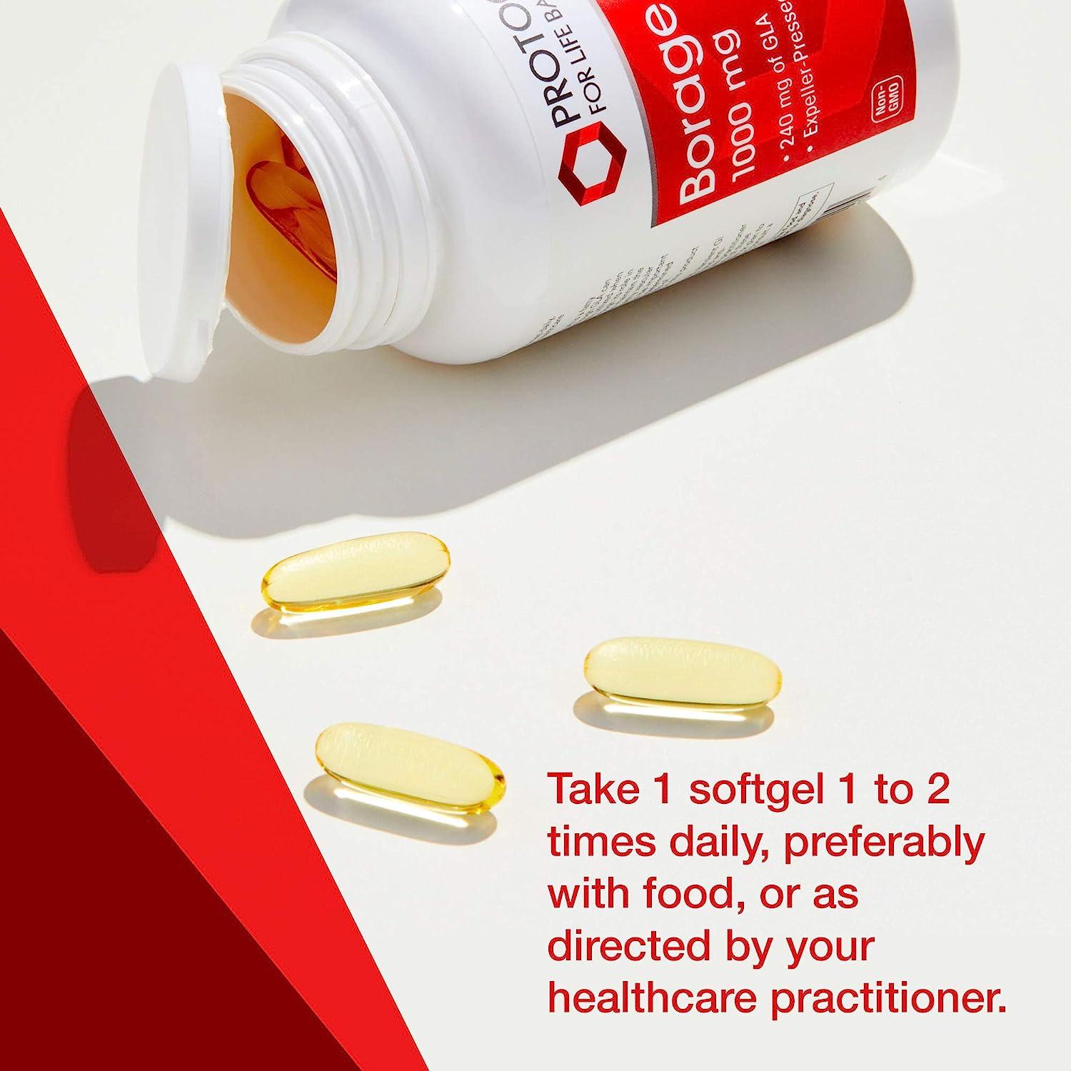 PROTOCOL FOR LIFE BALANCE Borage/GLA 1,000 mg Rich in Omega6 Fatty