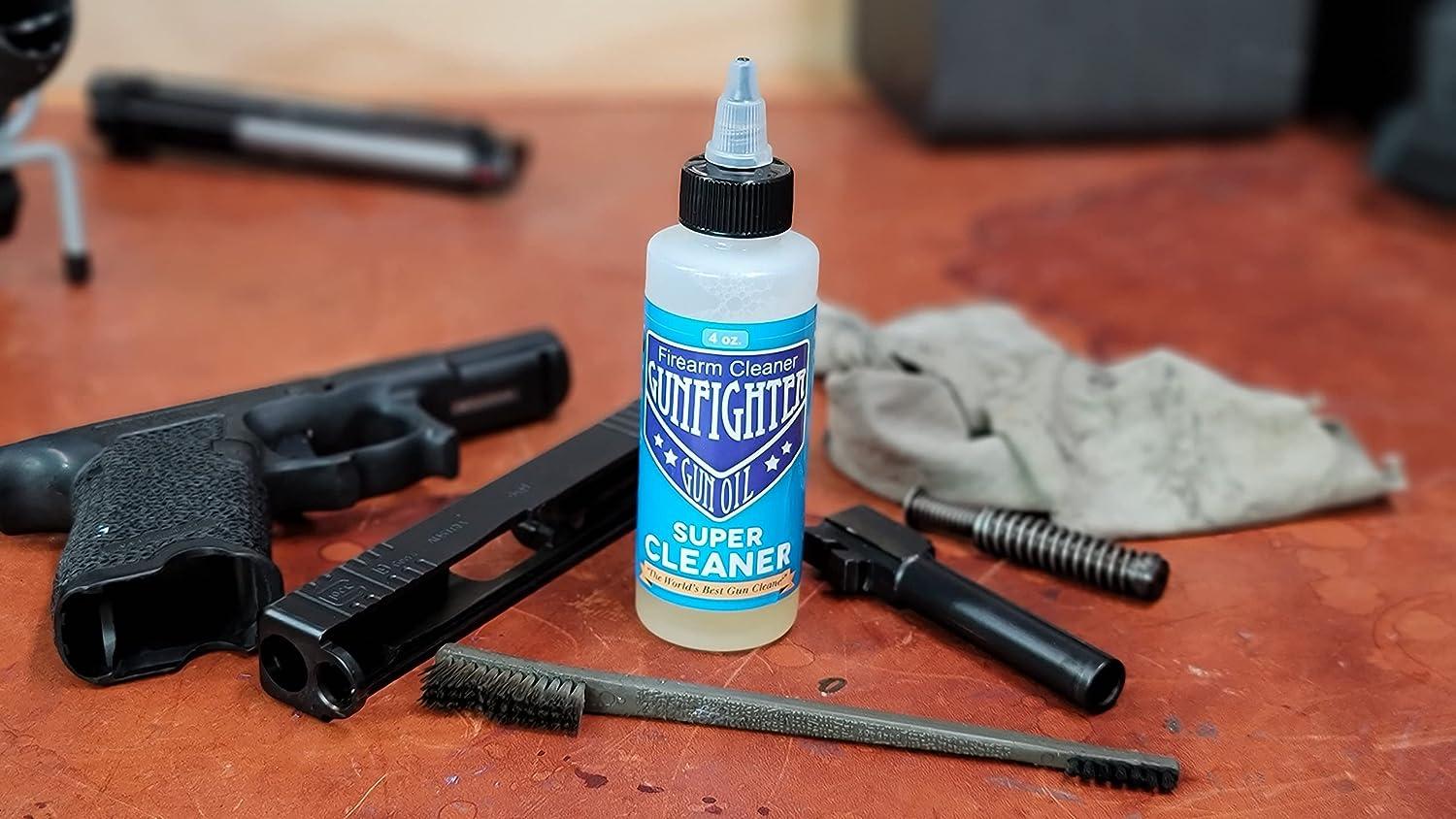 Gunfighter Super Cleaner (4oz Bottle) NonToxic Gun Cleaner and Degreaser