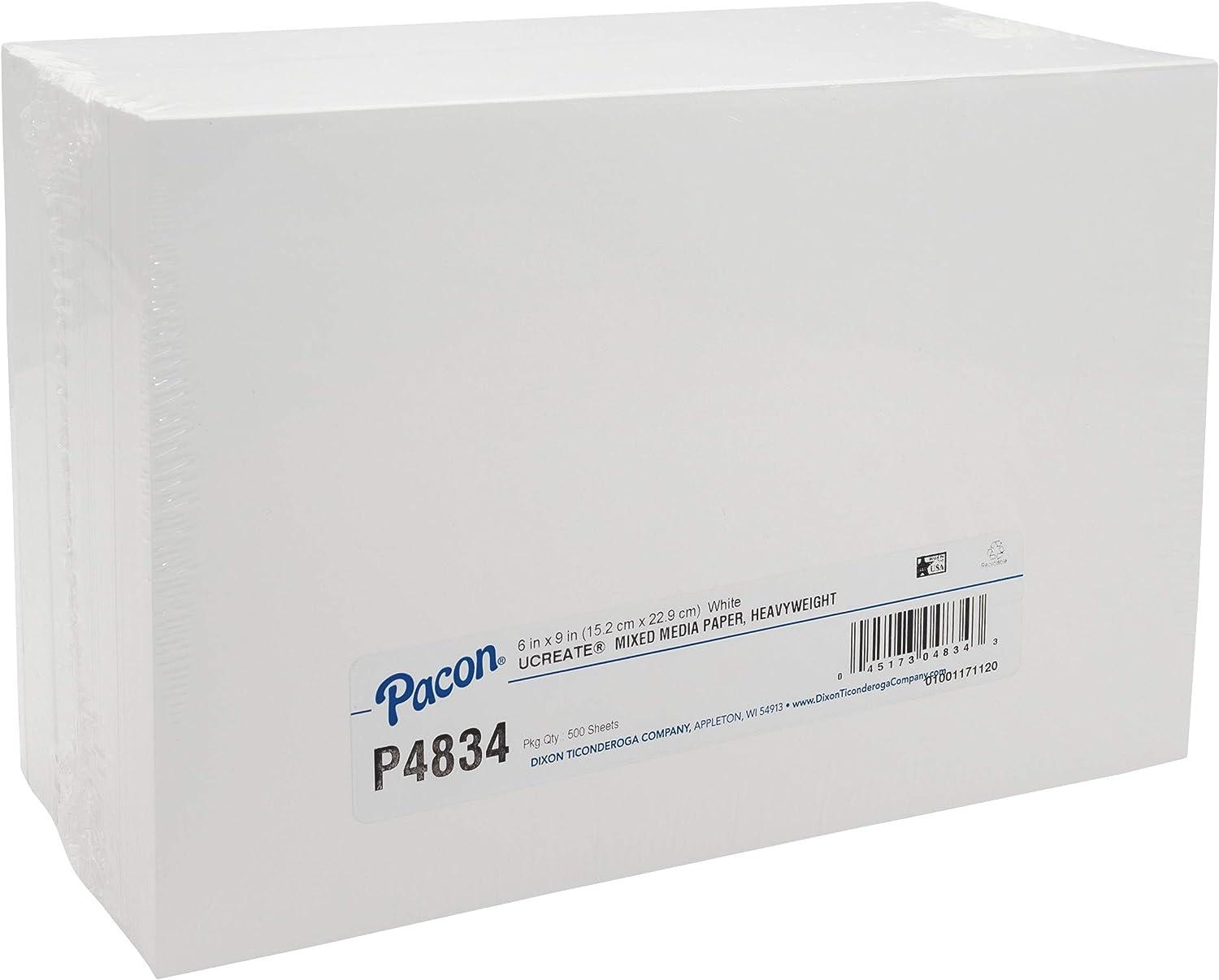 UCreate Mixed Media Art Paper Heavyweight 6 x 9 500 Sheets White