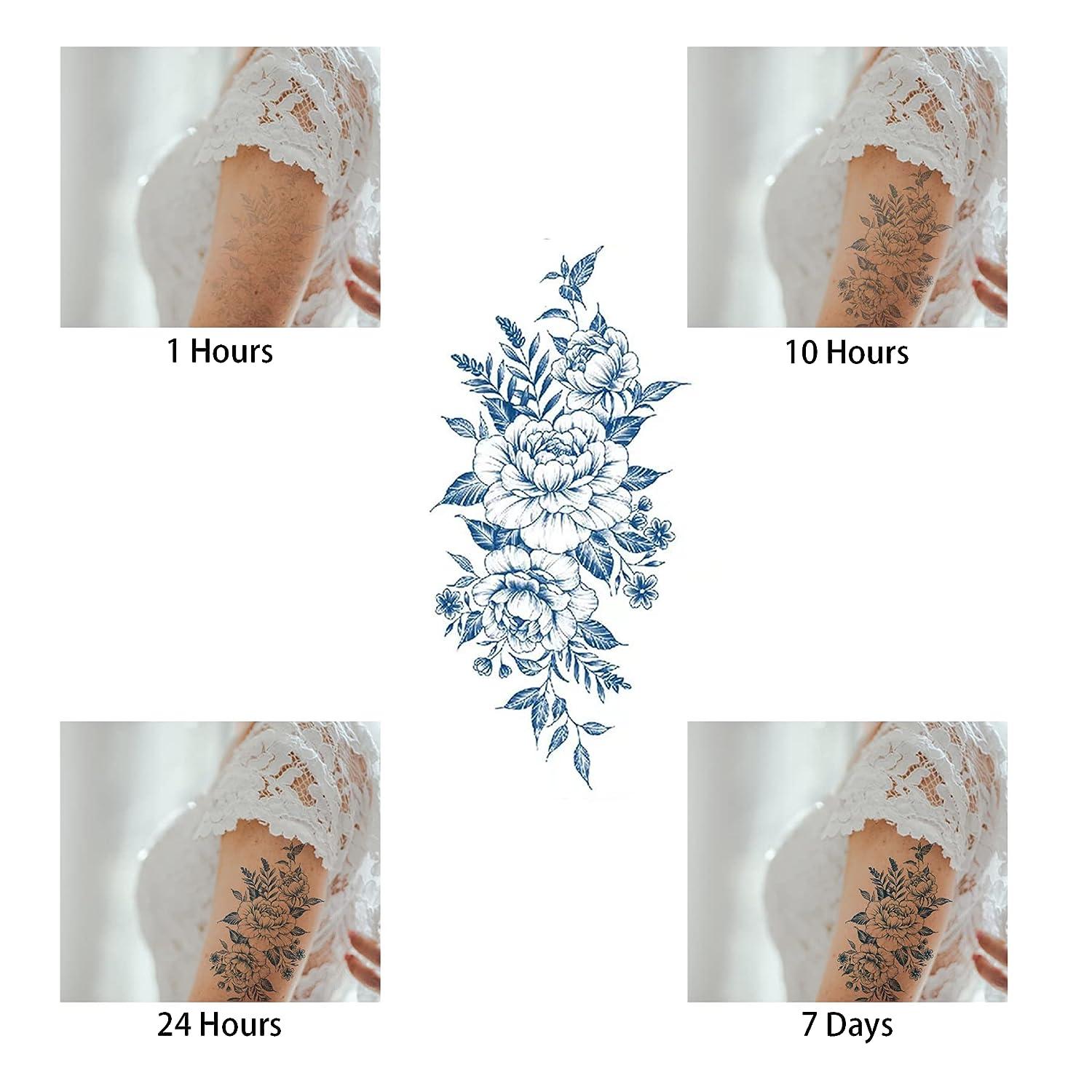 A Set Of 5 Sheets Inkbox Temporary Tattoos Temporary Tattoos For Women