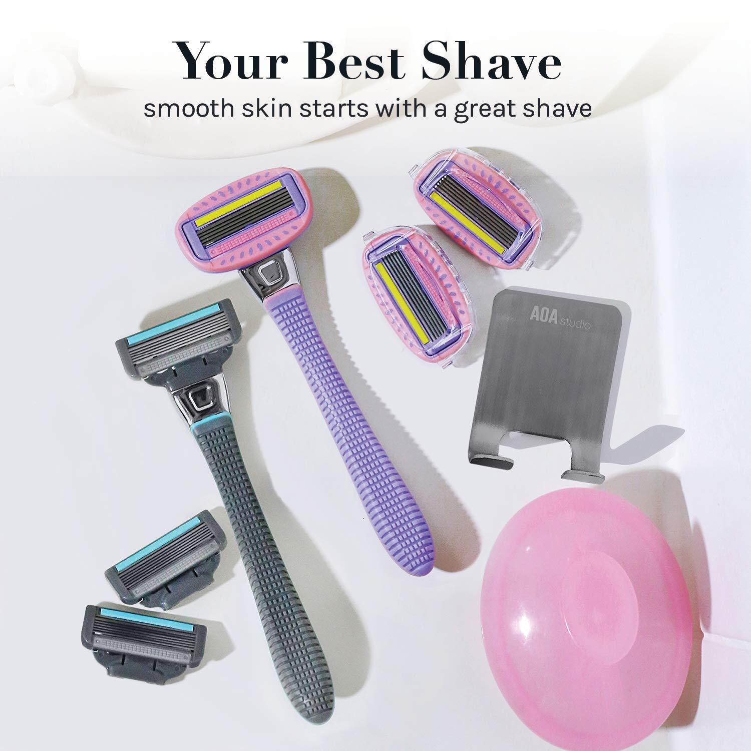 AOA Studio Women's Blade 8 Refills Smooth Shave For Sensitive Skin