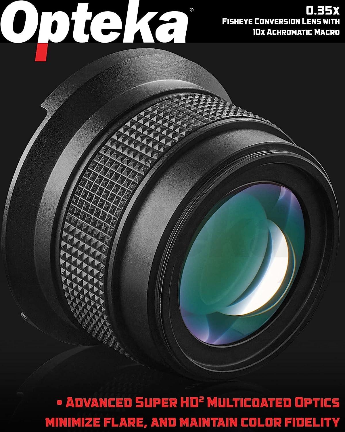 Opteka Wide Angle Fisheye Lens for Canon Vixia Camcorders