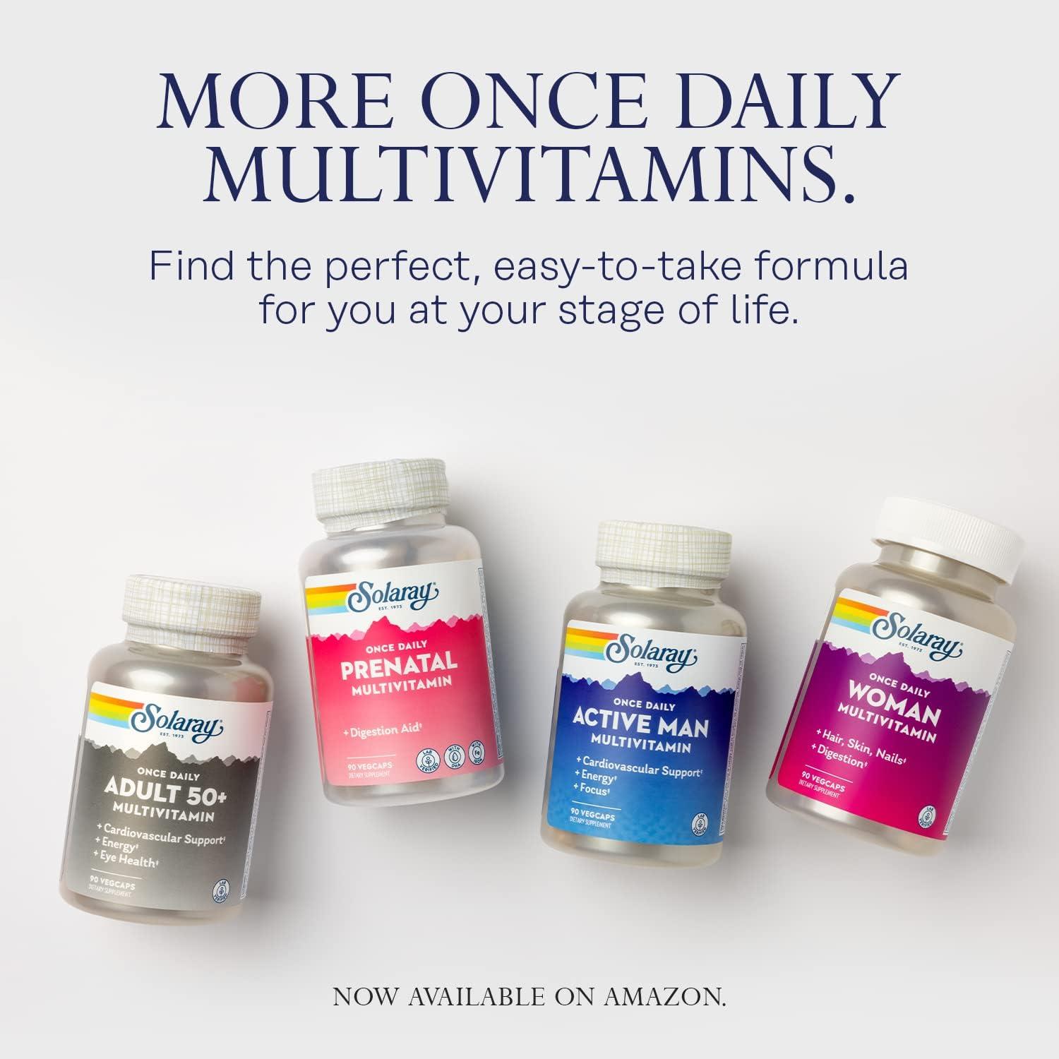 SOLARAY Once Daily Active Man Multivitamin Cardiovascular Support
