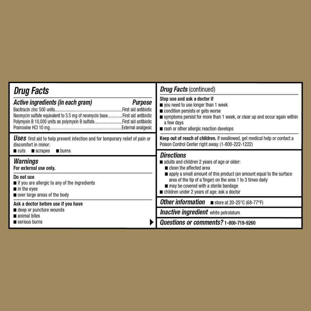 GoodSense Maximum Strength Triple Antibiotic Ointment + Pain Relief 1oz Soothes Cuts, Scrapes