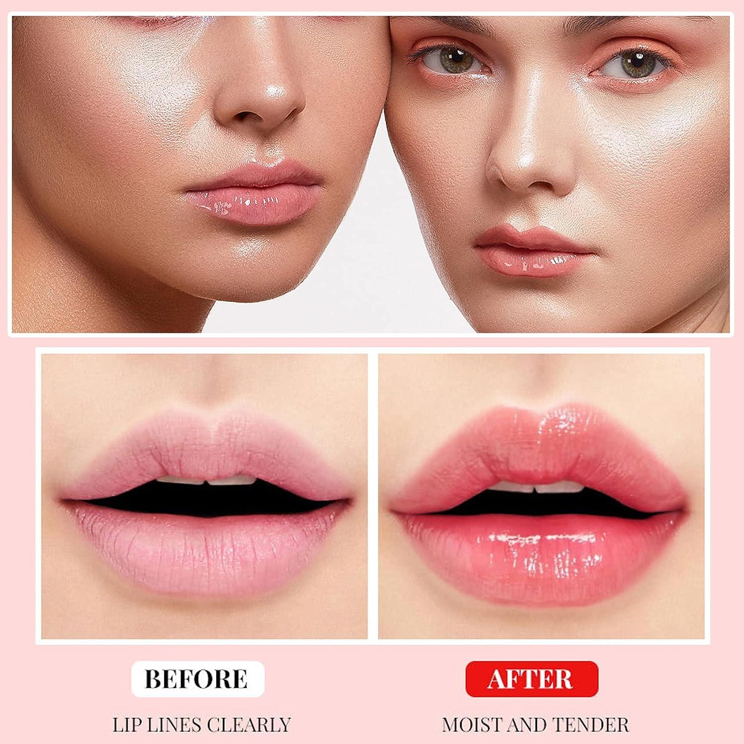 nakeup face c cup deep volume lip tox NVLEPTAP 2PCS Moisturizing Lip Gloss Oil Set for Lip Care