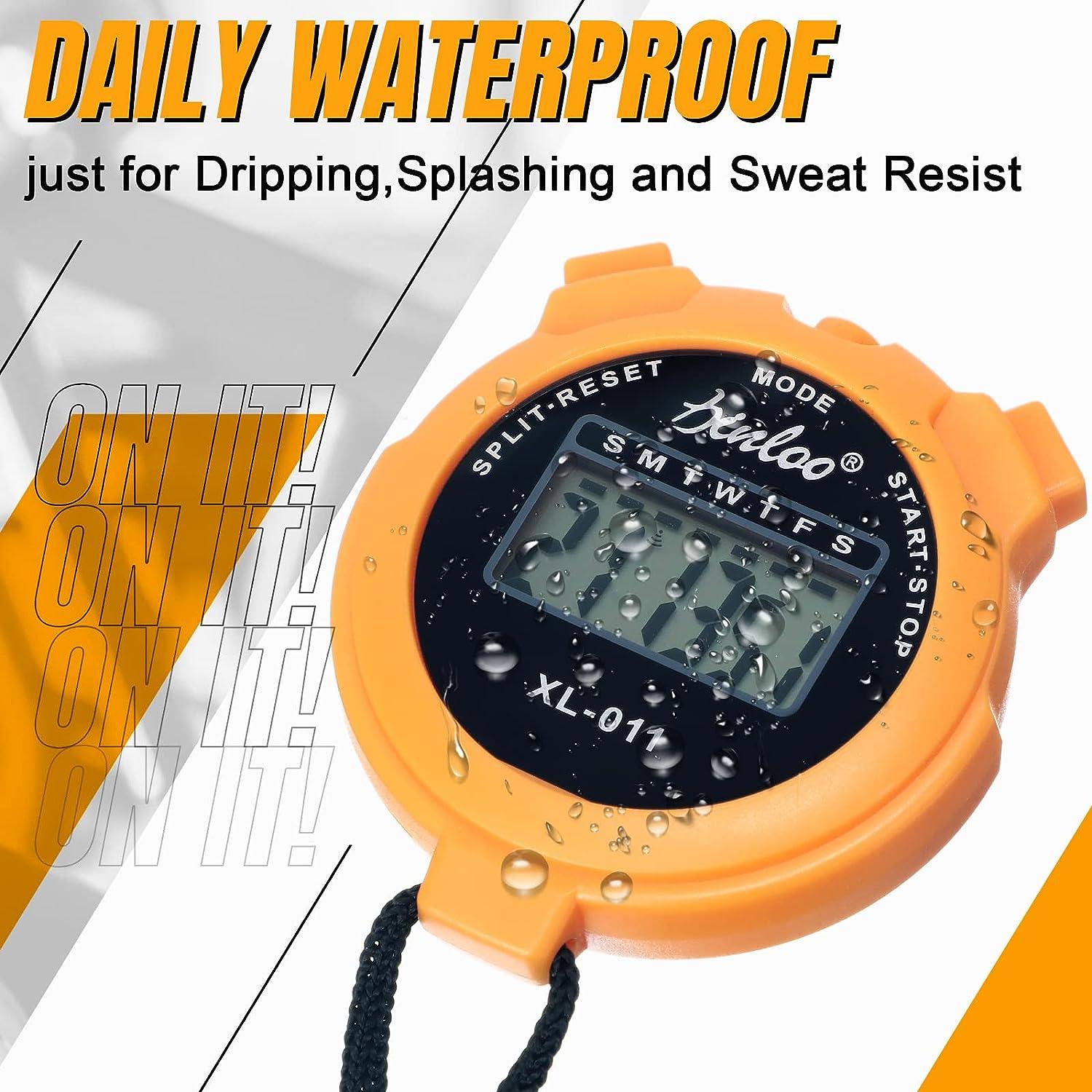 12 Pcs Digital Sports Stopwatch Timer with Large Display and Alarm ...