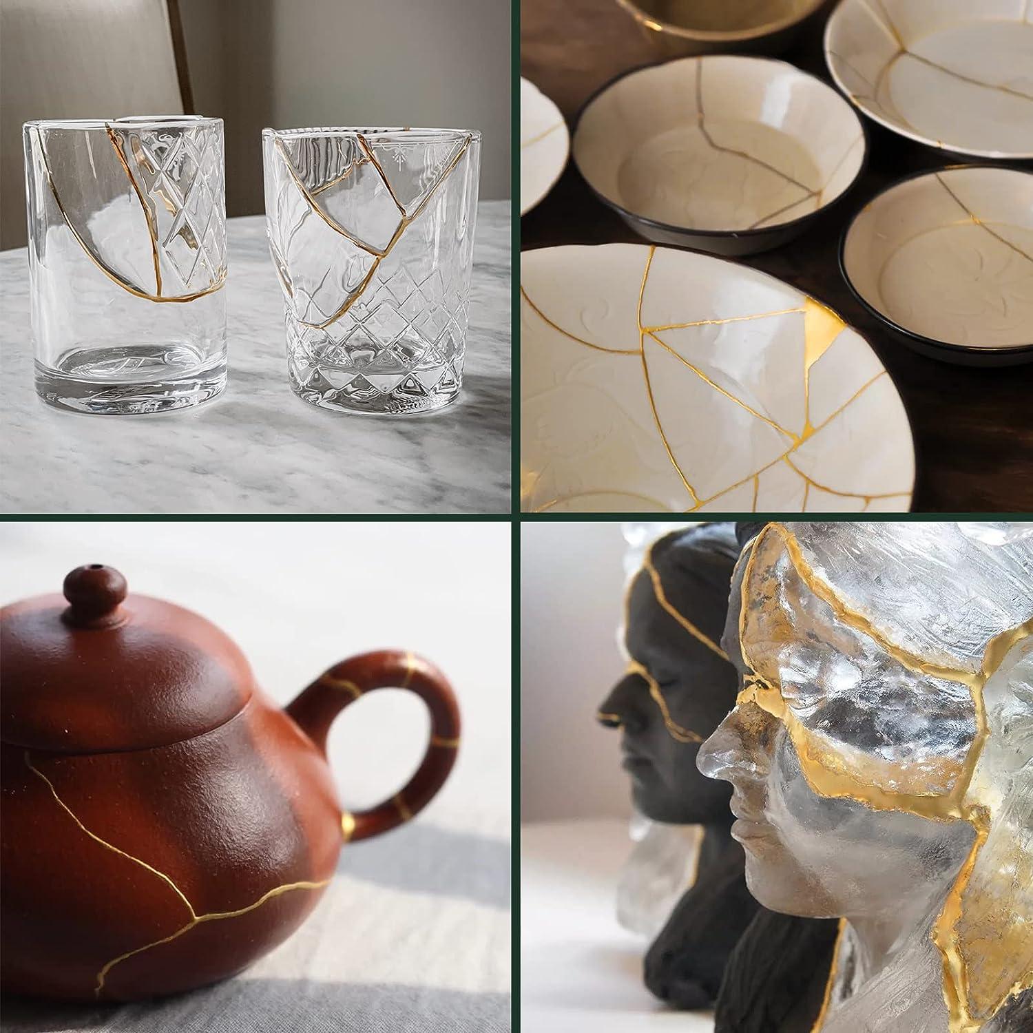 Kintsugi Repair Kit Gold Japanese Kintsugi Kit to Improve Your Ceramic