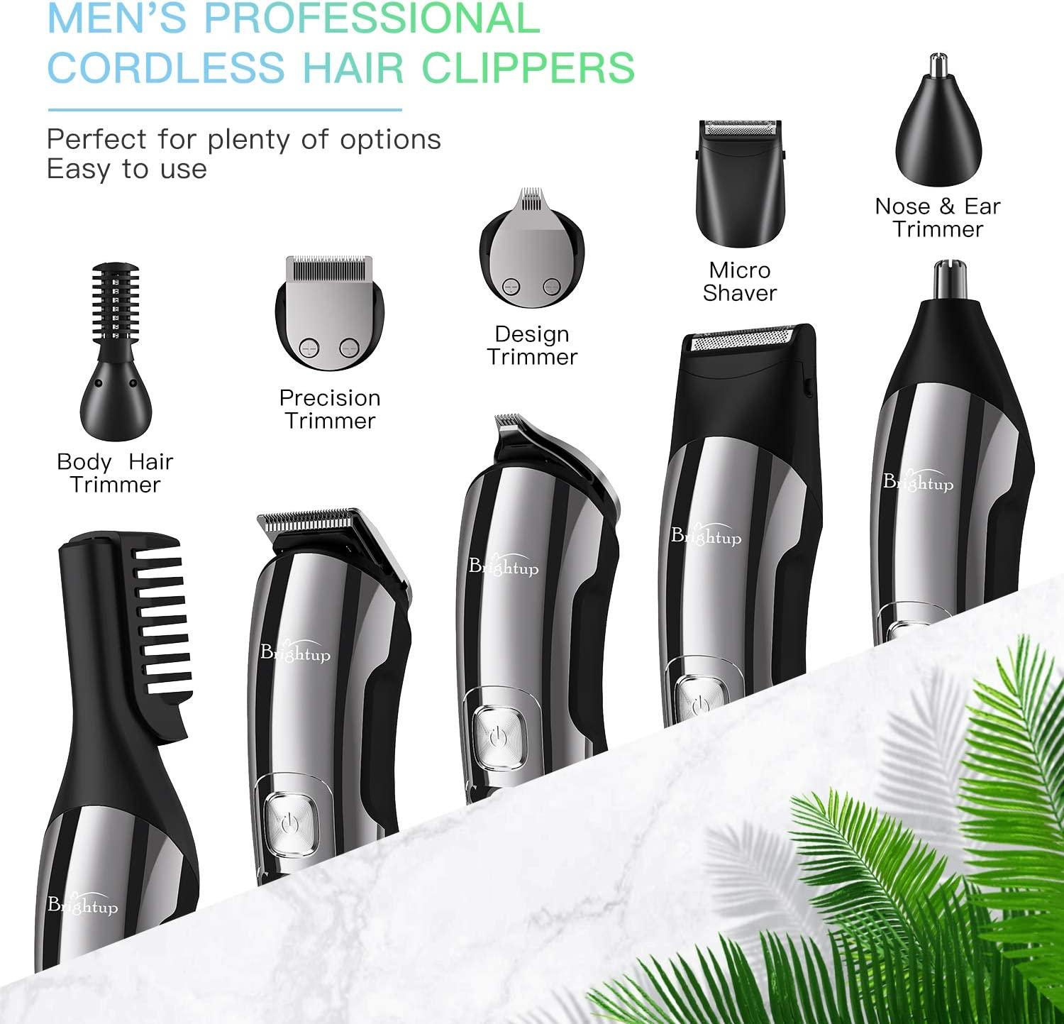 Brightup Beard Trimmer for Men Cordless Hair Clippers Hair