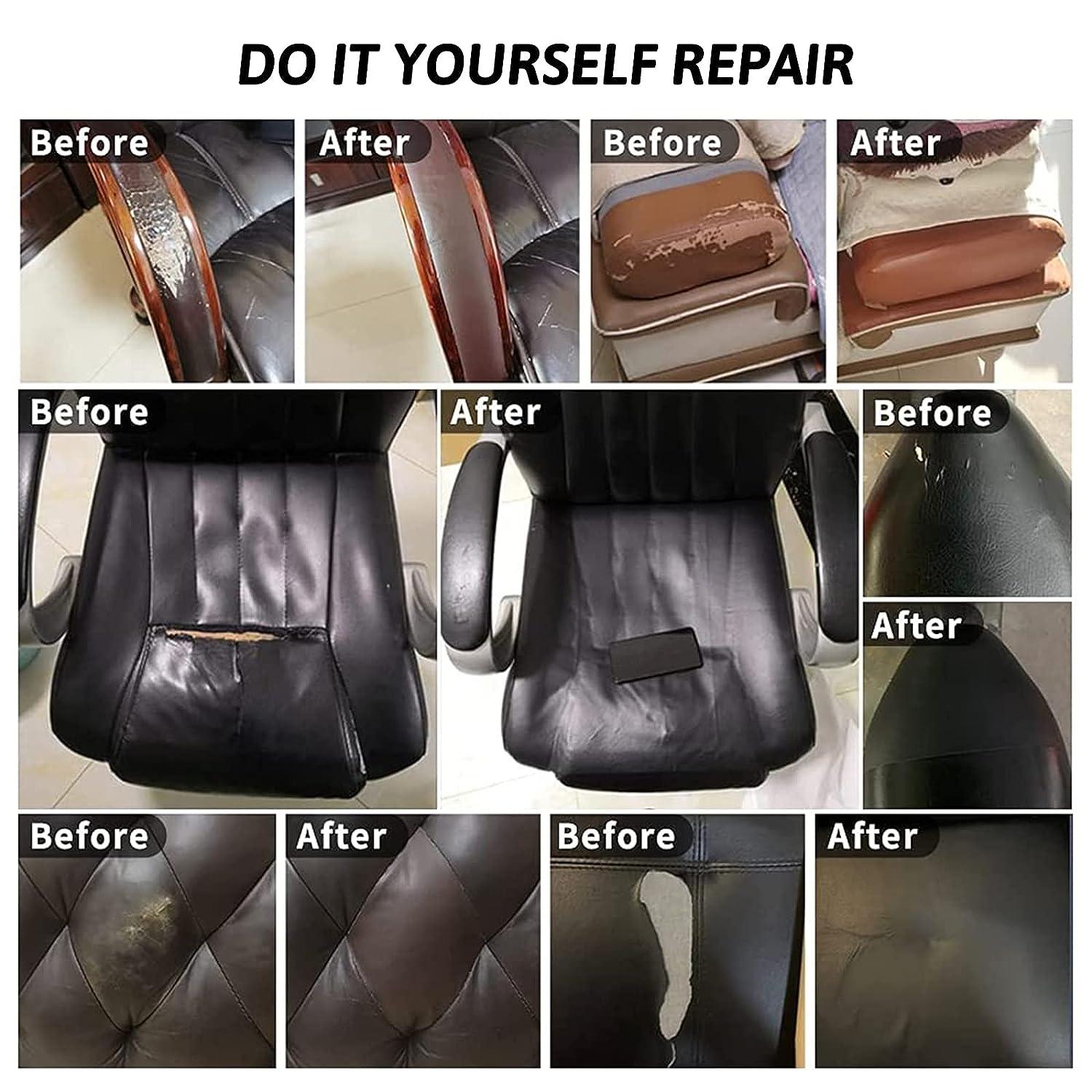 Artificial Leather Repair Tape, Self Adhesive Artificial Leather Repair  Patch For Sofas Couch Furniture Car Seat, Artificial Leather Rip Repair Kit  Se