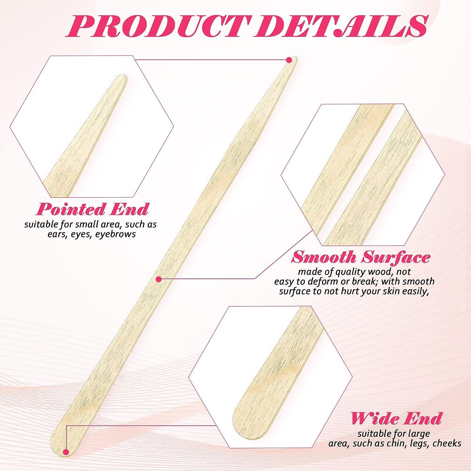 3600 Pieces Wooden Wax Sticks Small Waxing Sticks Wax Applicator Sticks  Wood Spatulas Applicator Smooth Craft Sticks for Eyebrow Hair Removal Spa  Skin Lip Nose Face