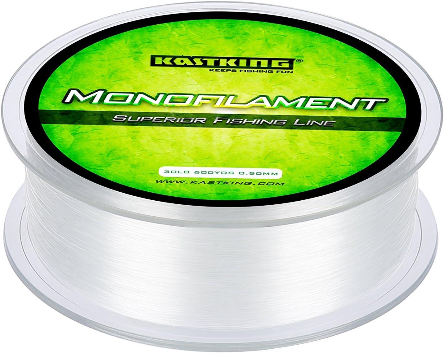 KastKing World's Premium Monofilament Fishing Line - Paralleled Roll Track  - Strong and Abrasion Resistant Mono Line - Superior Nylon Material Fishing  Line - 2015 ICAST Award Winning Manufacturer 300Yds/8LB Ice Clear