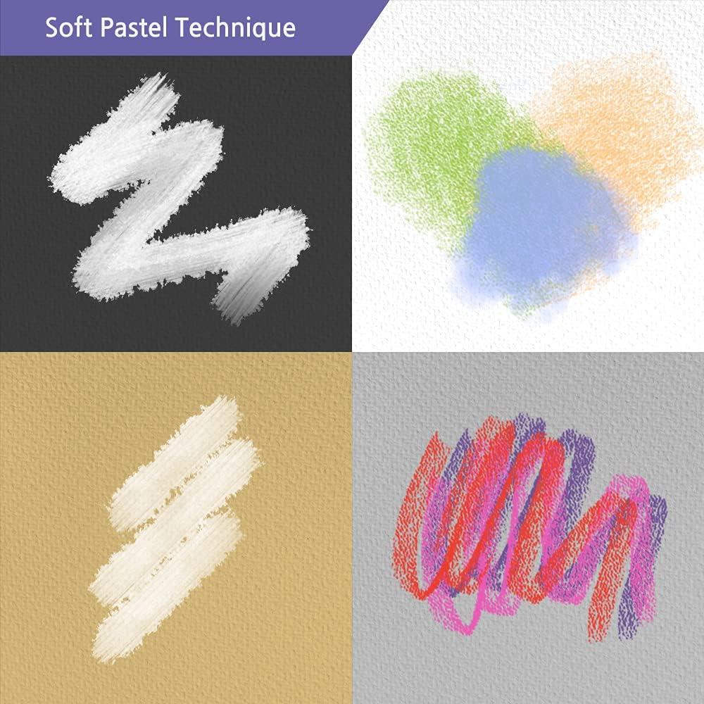 VIOLETTO Soft Chalk Pastels Set Art Supplies for Artist, Kids