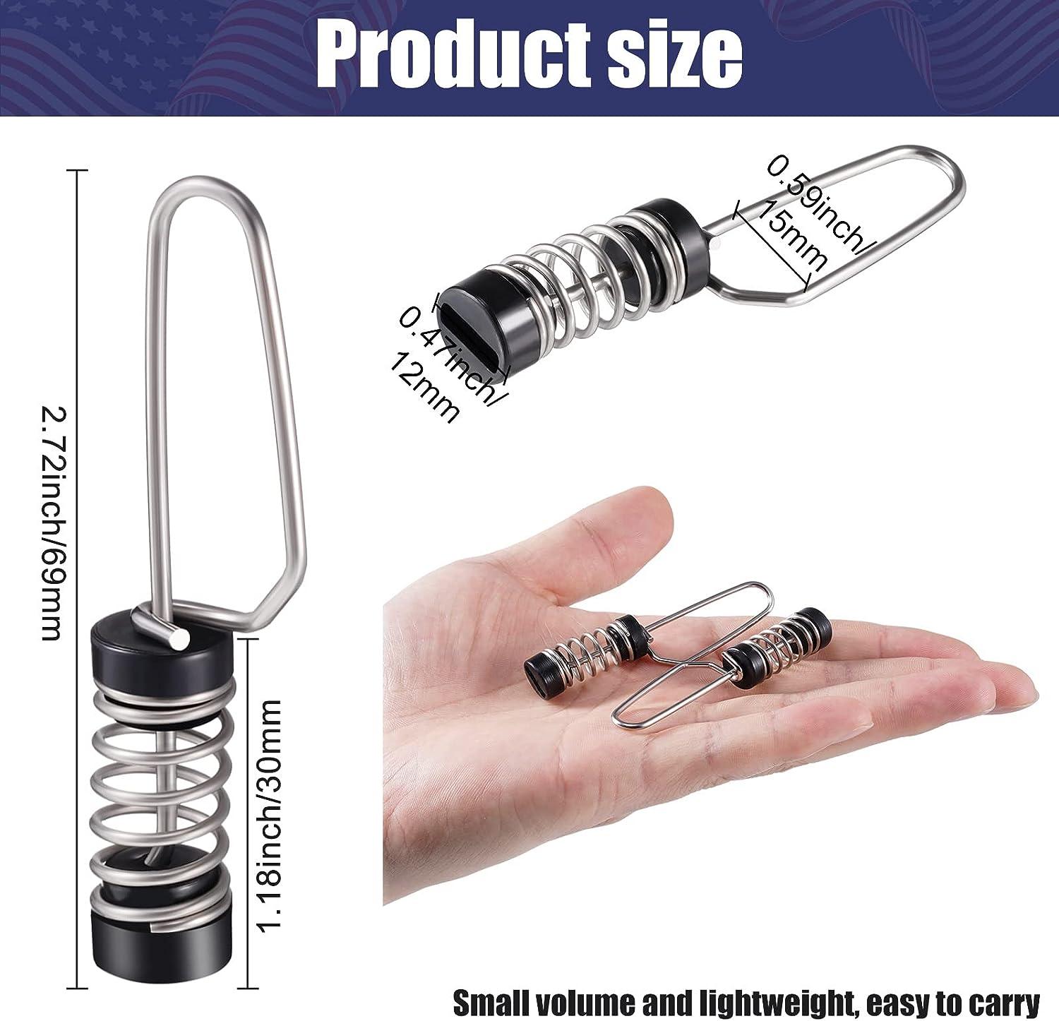 Moxweyeni Fishing Flag Clips Boat Flag Stainless Steel Marine Boat Flag