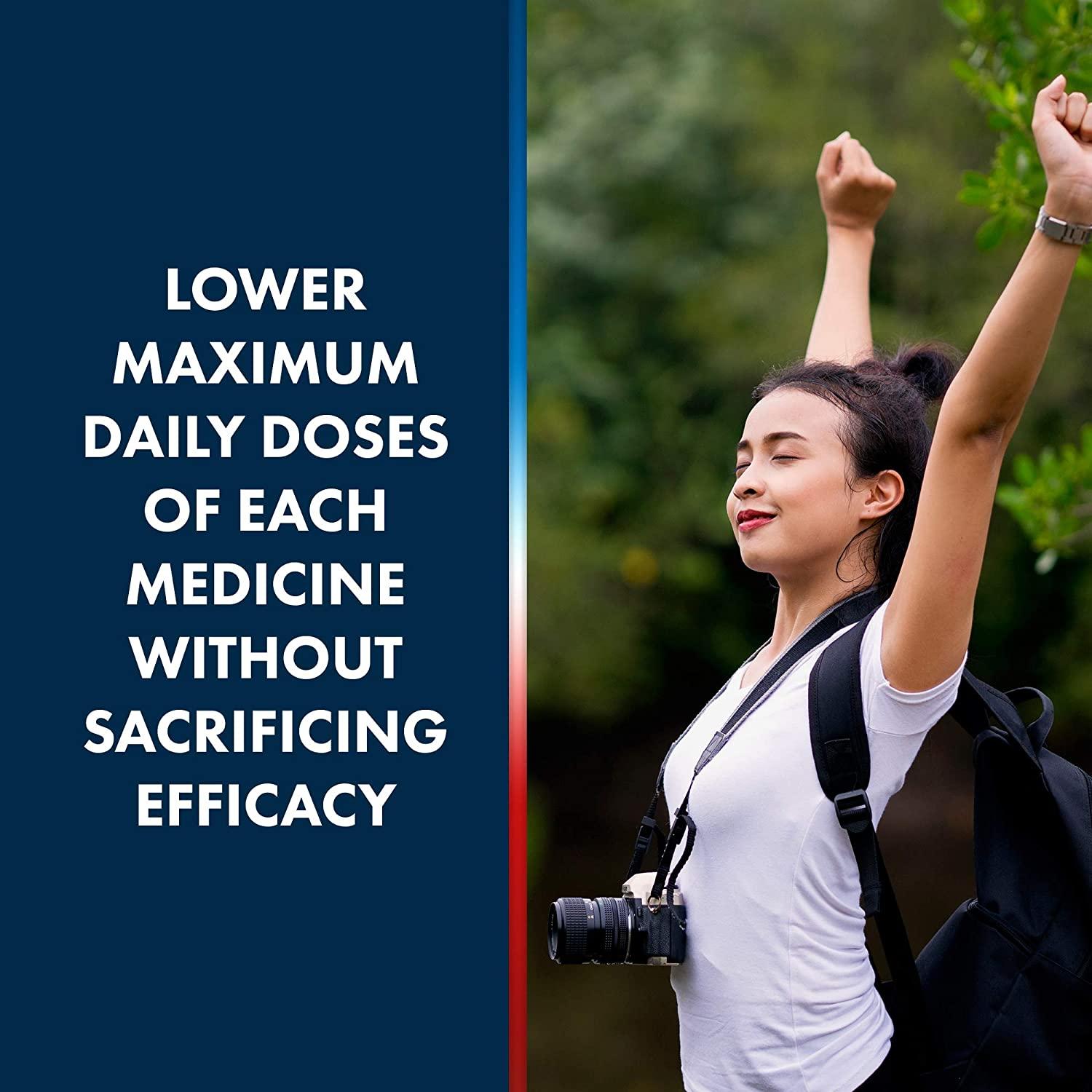 Advil Dual Action Coated Caplets with Acetaminophen, 250 Mg Ibuprofen