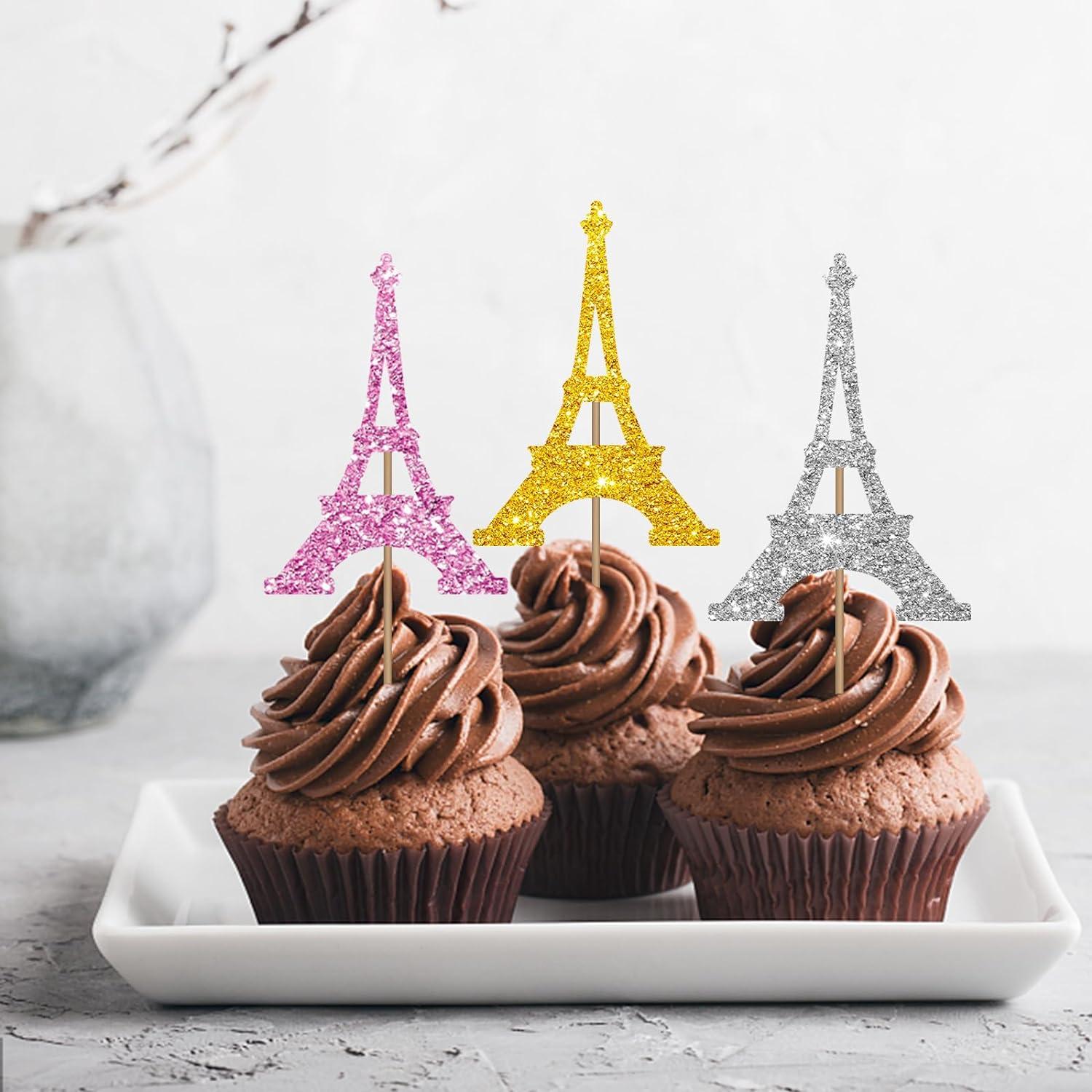 Darling Souvenir Cupcake Tour Eiffel Toppers, Fête De Mariage Dessert