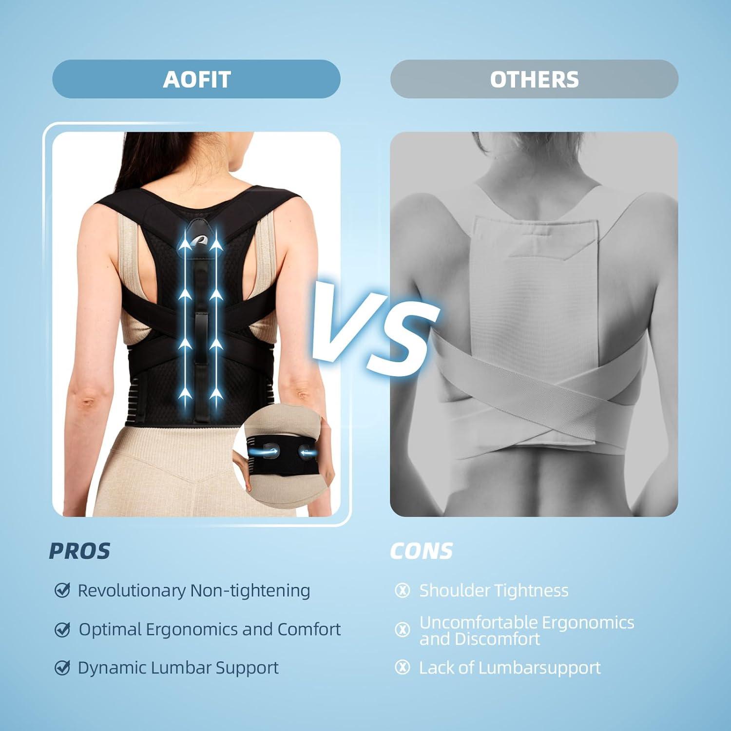 SLOWORLD Posture Corrector For Men & Women - Adjustable Back Brace