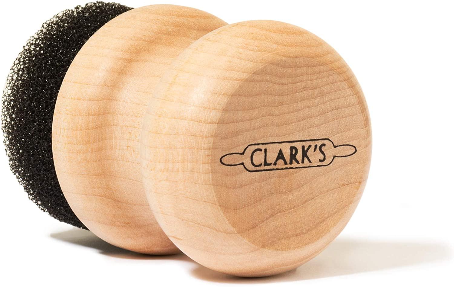 CLARK'S Cutting Board Oil & Wax Applicator Round Wood Applicator for