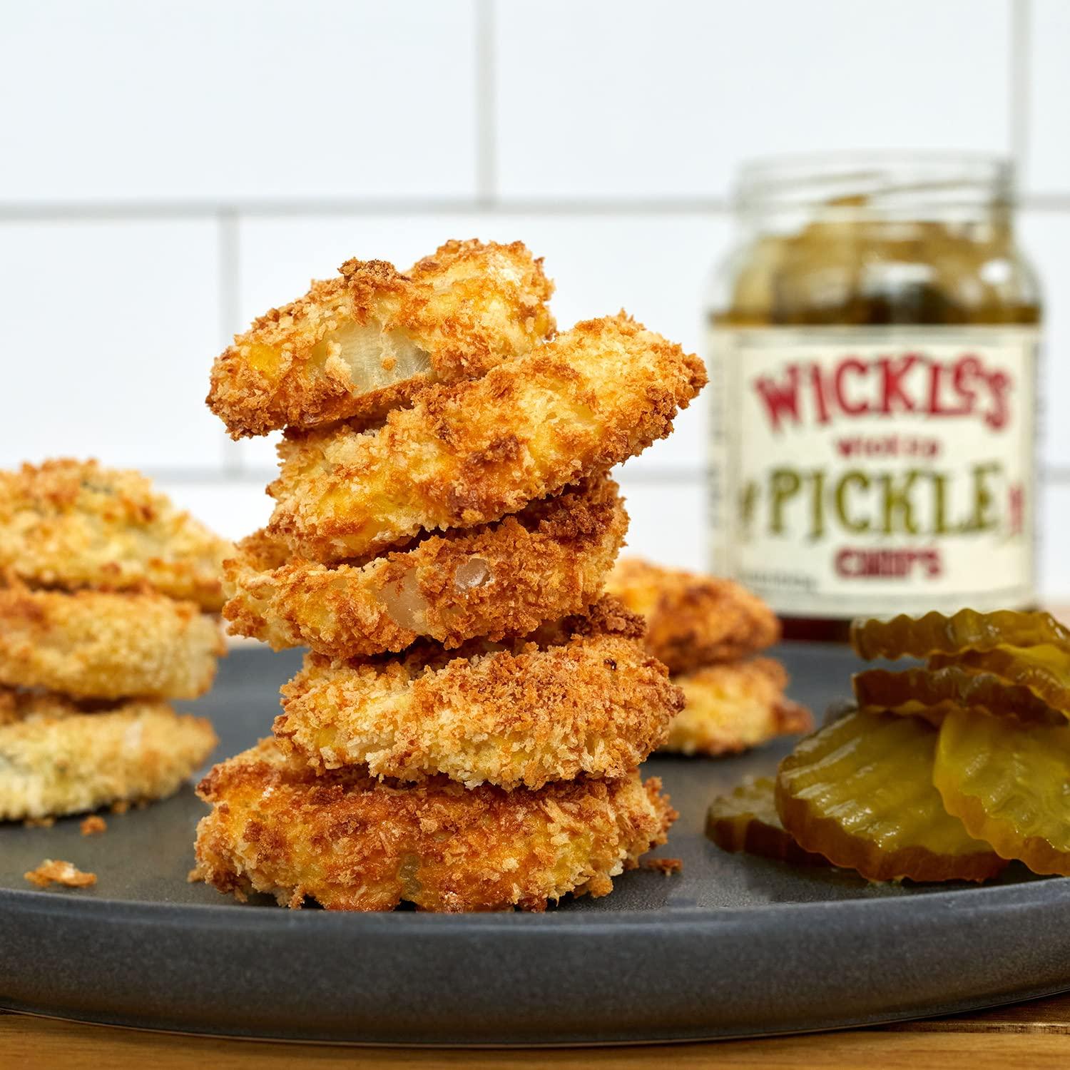Wickles Pickles Wicked Pickle Chips (6 Pack 16oz Each) Hot Pickle
