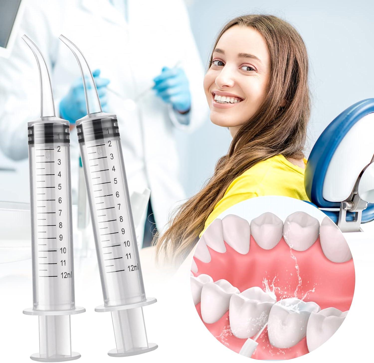 Molain 5 Pieces 12ml Oral Dental Syringe Ear Cleaning Solution Empty