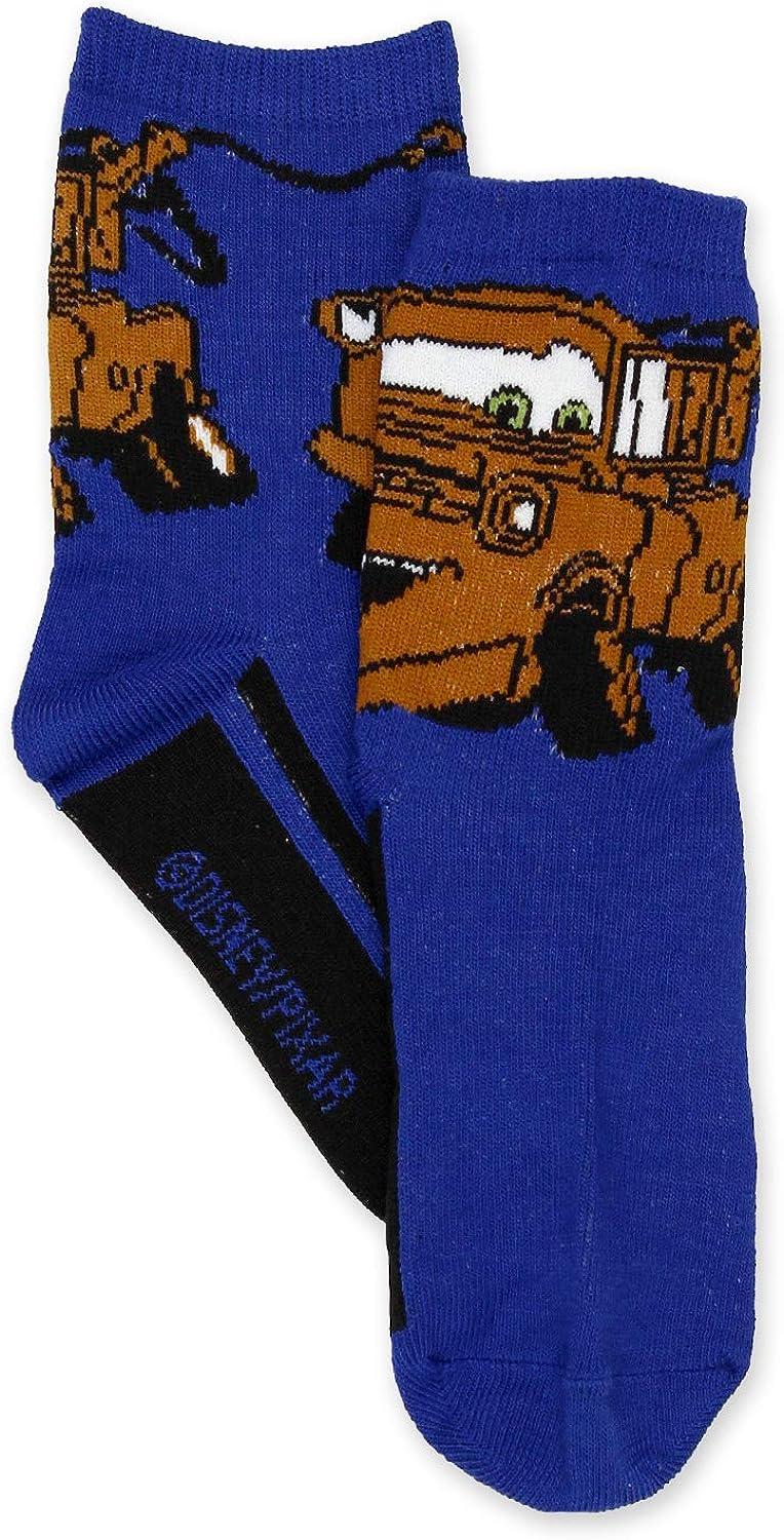 Disney Cars Boys Toddler Multi Pack Socks Set Small Grey Multi Crew