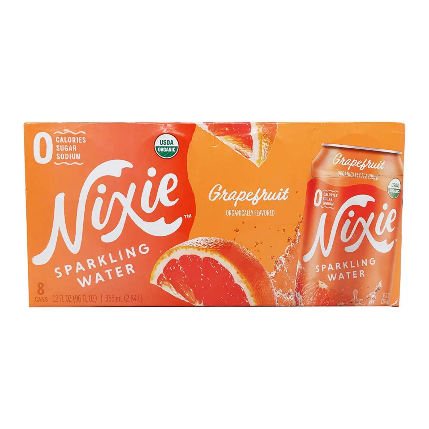 Nixie Organic Grapefruit Sparkling Water 12 Fl Oz 8 Pack Refreshing