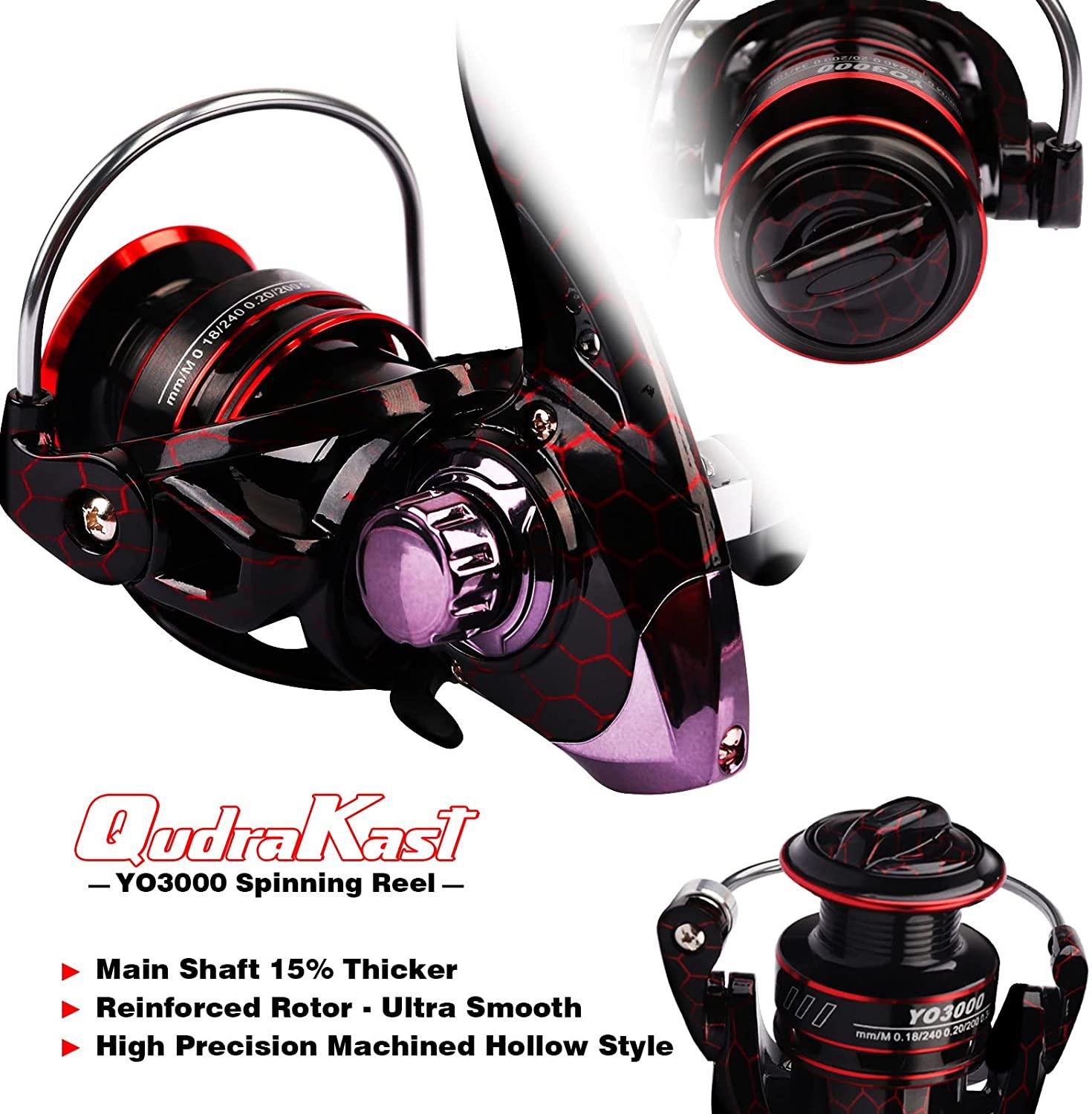 Fishing Rod and Reel Combos, Unique Design with X-Warping Painting