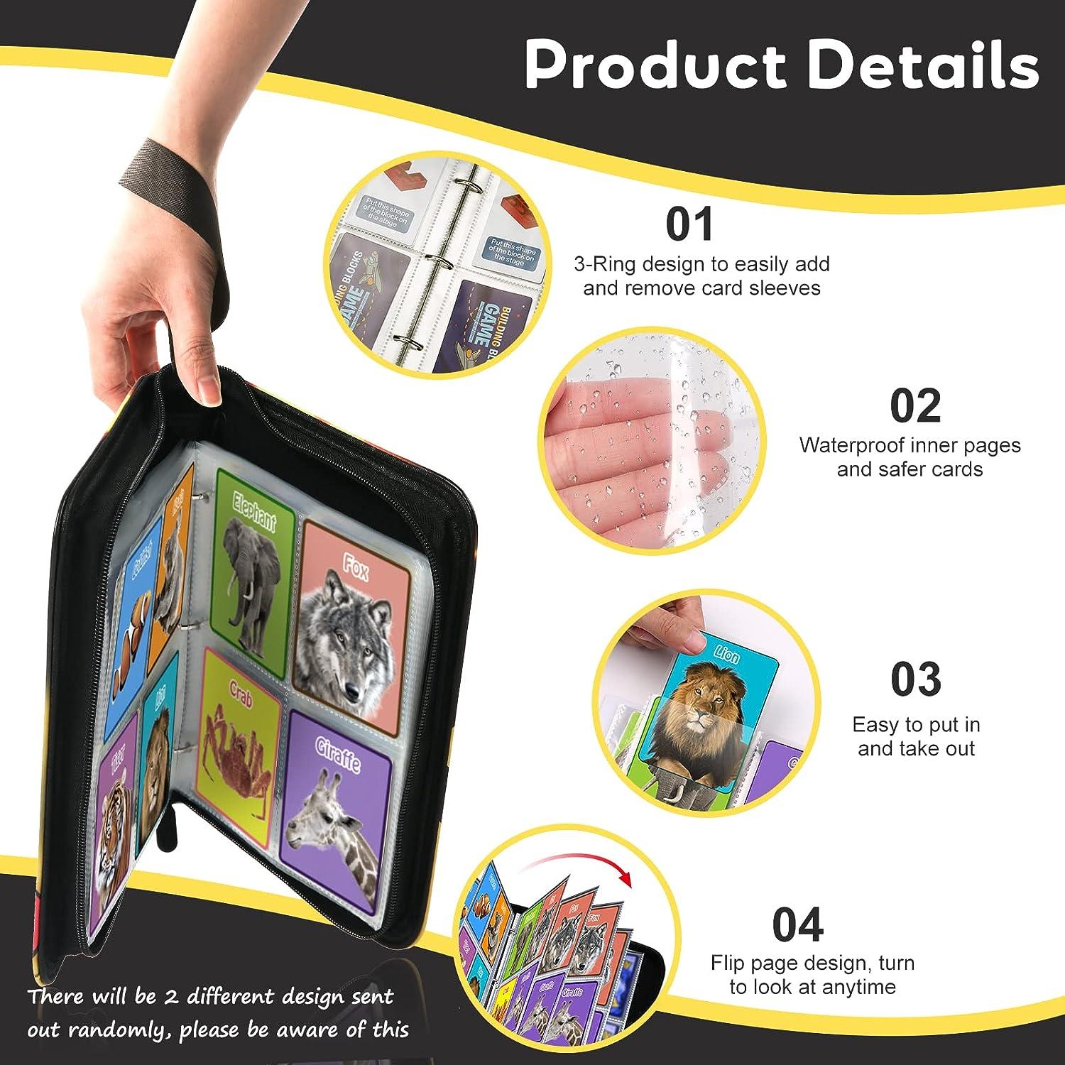 Baseball Card Binder With Zipper - Holds 400 Cards, 4-Pocket Pages, Waterproof Blue Album Baseball Card Binder With Zipper - Holds 400 Cards, 4-Pocket Pages, Waterproof Blue Album