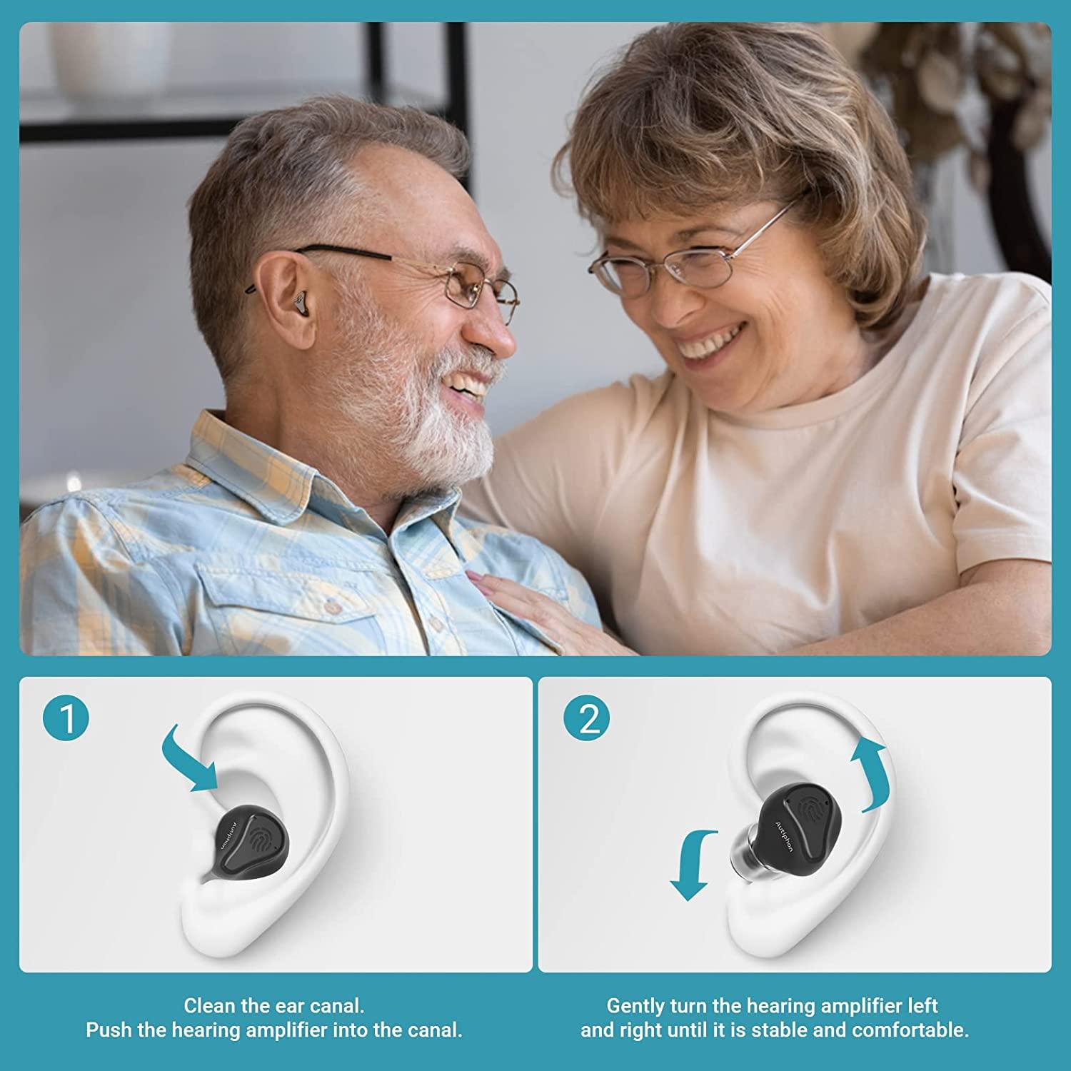 Autiphon Rechargeable Hearing Aids for Seniors Adults, 16channel
