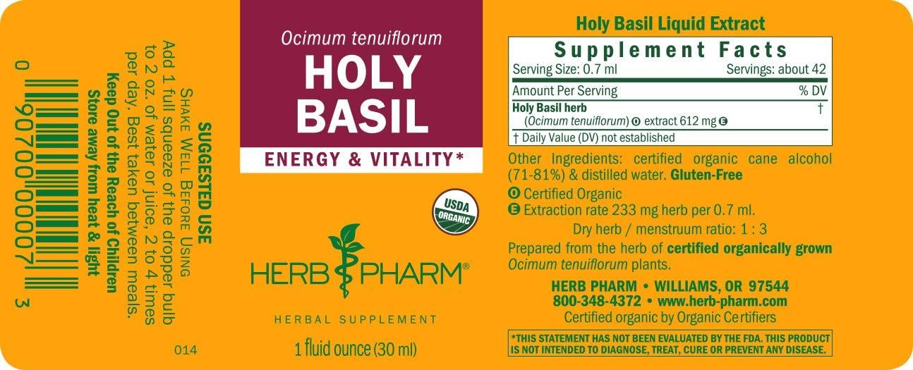 Herb Pharm Holy Basil 1 fl oz (30 ml)