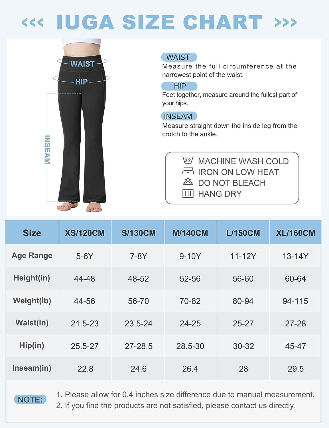 New Iuga Bootcut Yoga Pants Black S Women's A71
