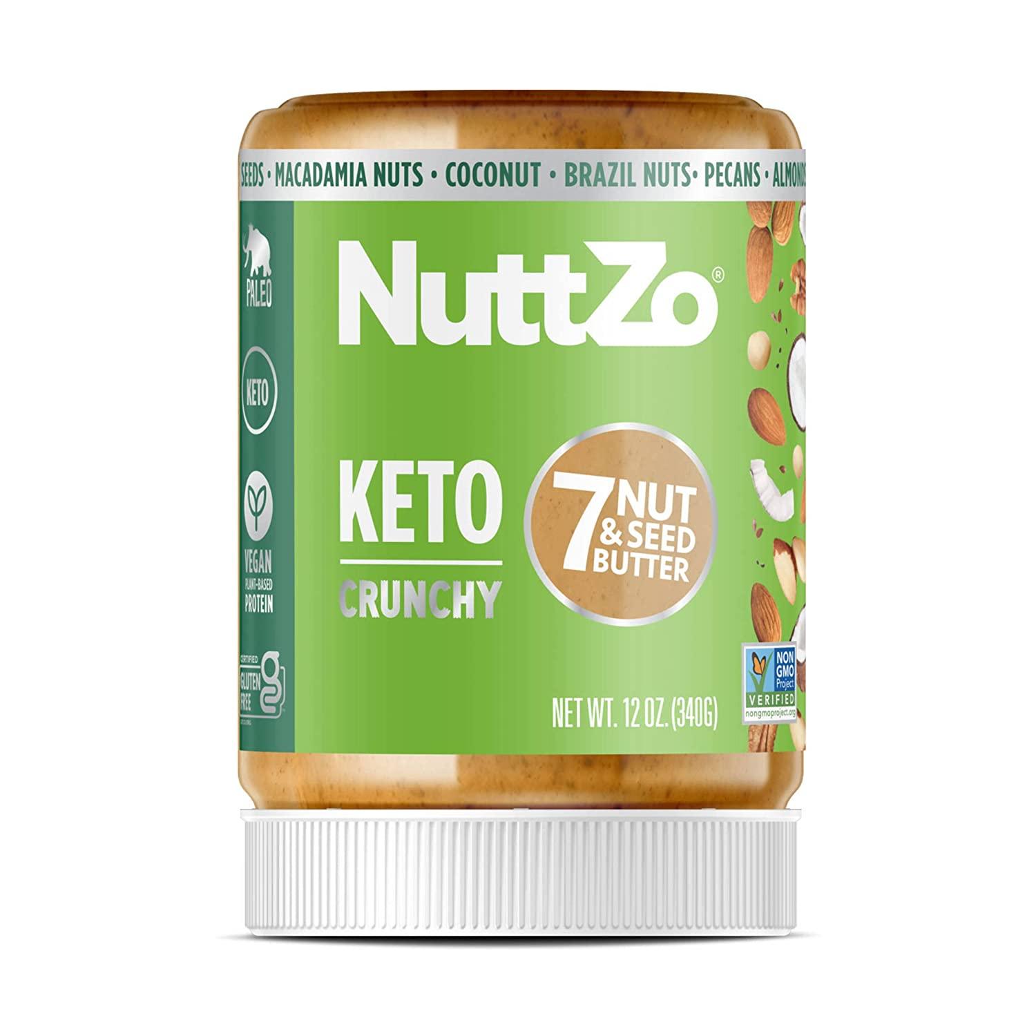 Keto Nut Butter by NuttZo 7 Nuts & Seeds Blend, KetoFriendly, Gluten