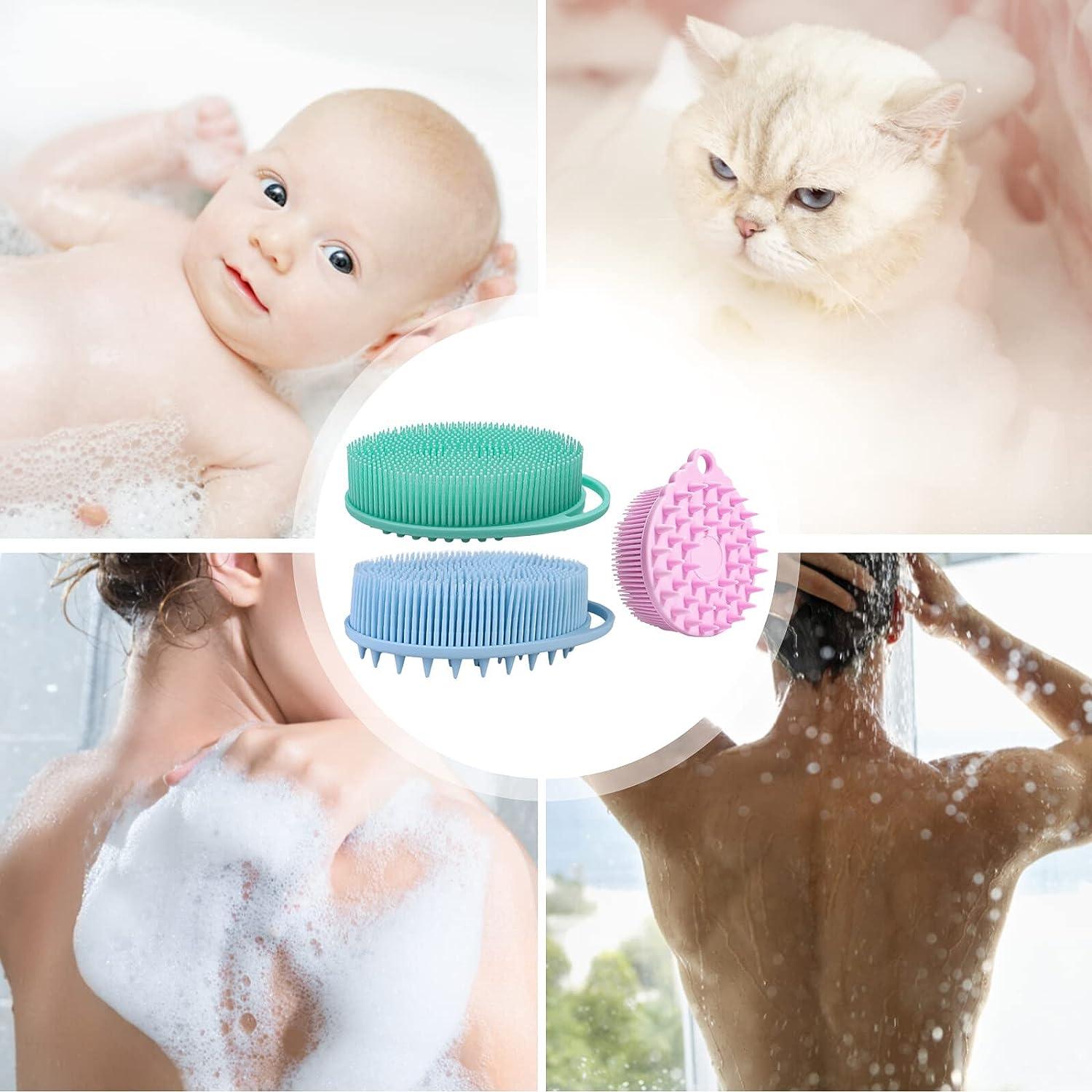 NASHARIA Silicone Body Scrubber 3 PCS Silicone Loofah Body Scrubber 2