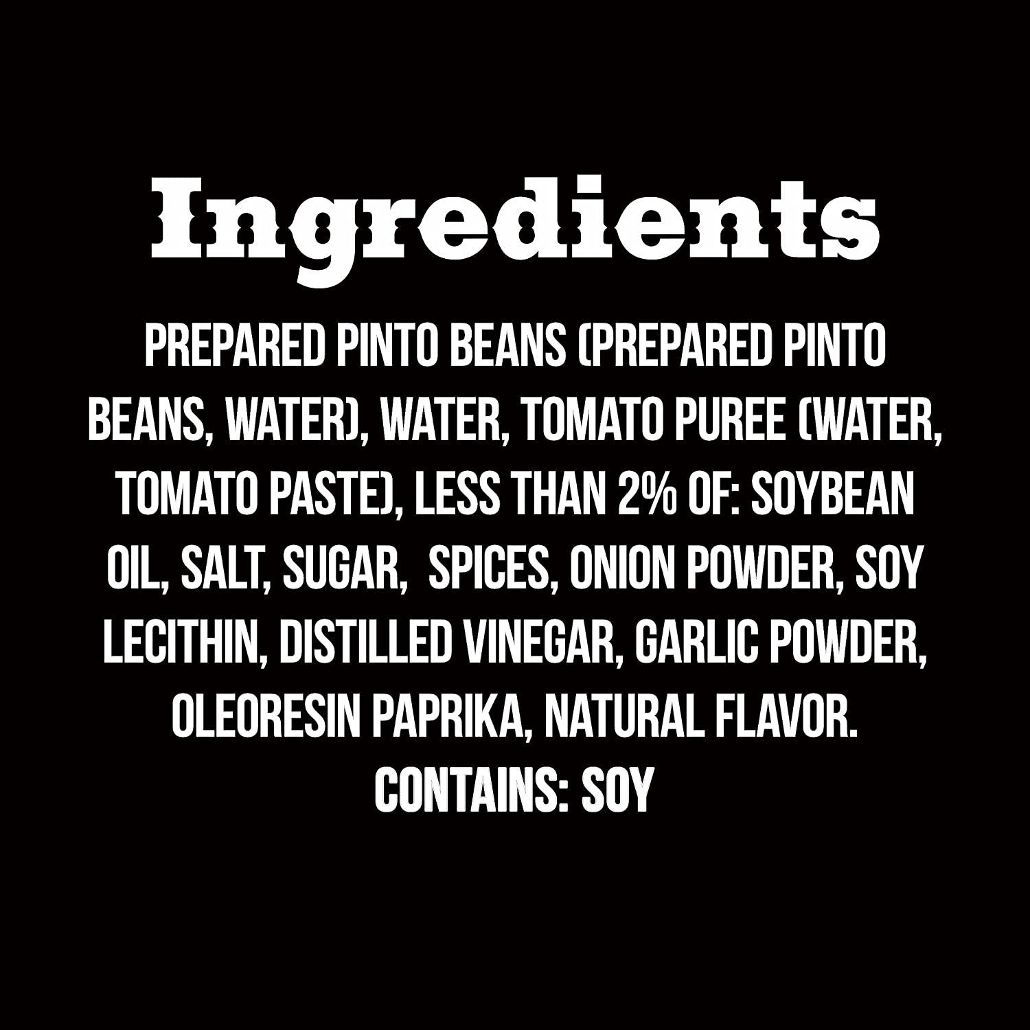 Ranch Style Pinto Beans Microwavable Cups, 7.25 oz. (Pack of 12)