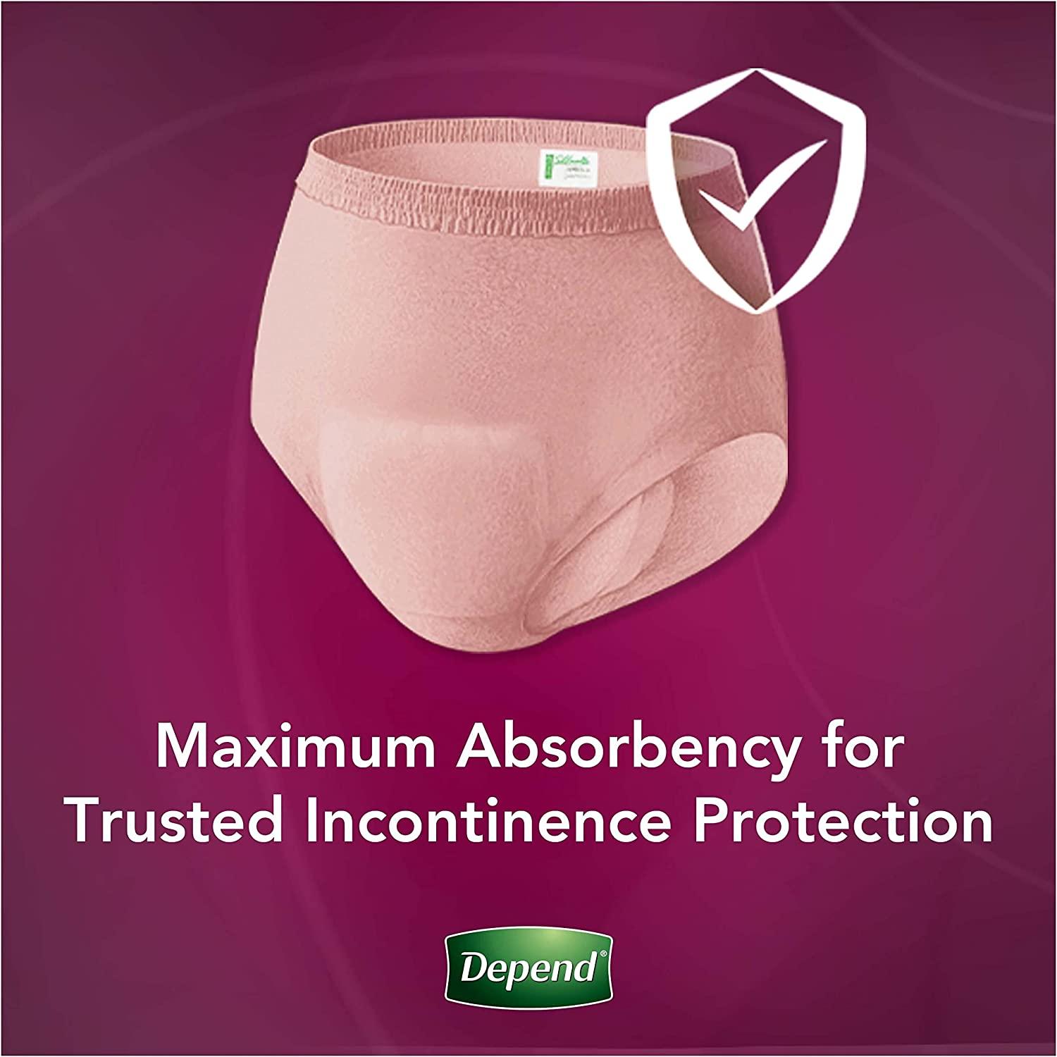 Depend Silhouette Maximum Absorbency M Black Pink & Berry Incontinence  Underwear, 14 ct - Kroger