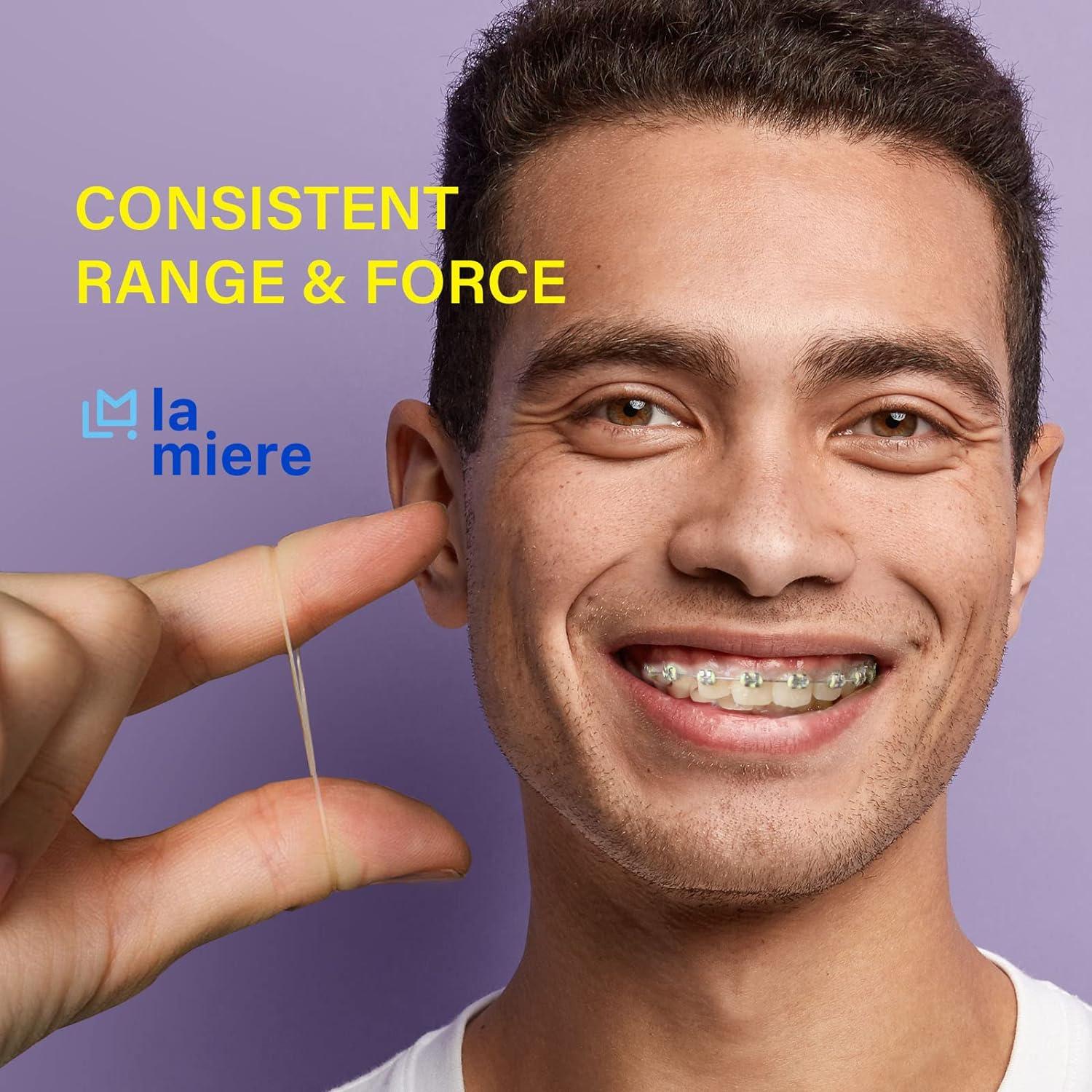 400 Pack Orthodontic Elastics Dental Rubber Bands Heavy 6.5 Oz 3/16