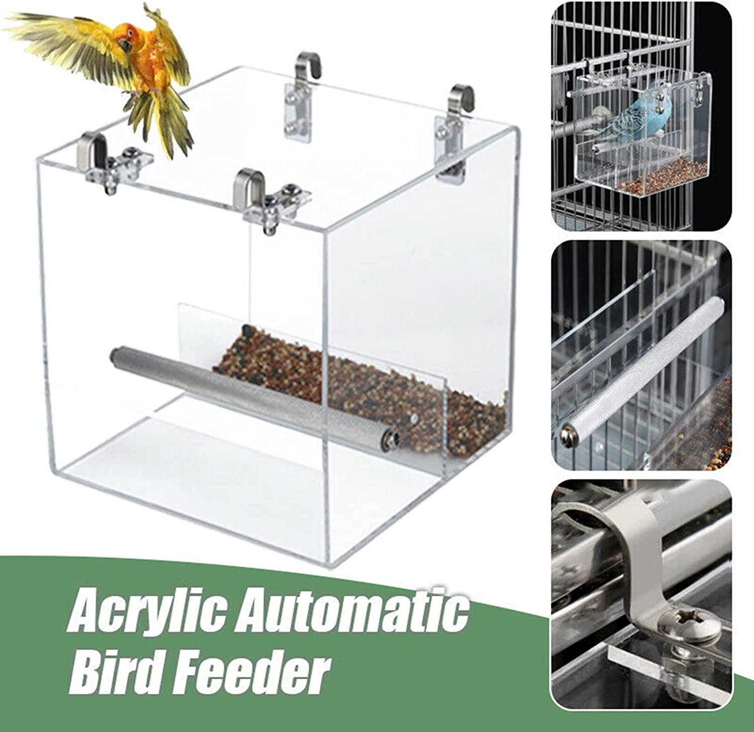 SETCO Automatic Bird Feeder No Mess Bird Cage Pet Feeder Seed Food