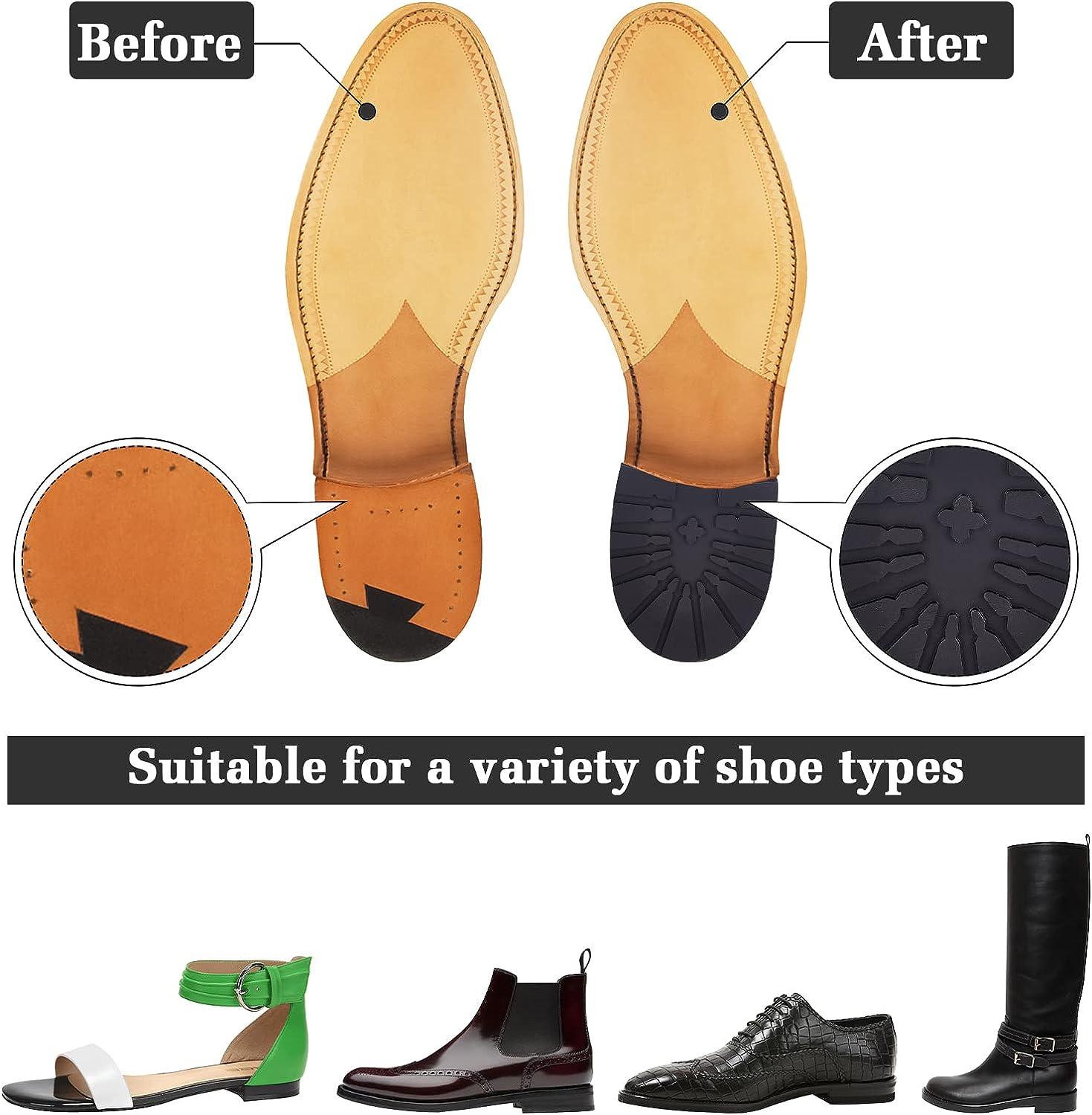 1 PC Stick On Anti Slip Shoe Sole Rubber Repair Kit Boot Men Ladies  Replacement