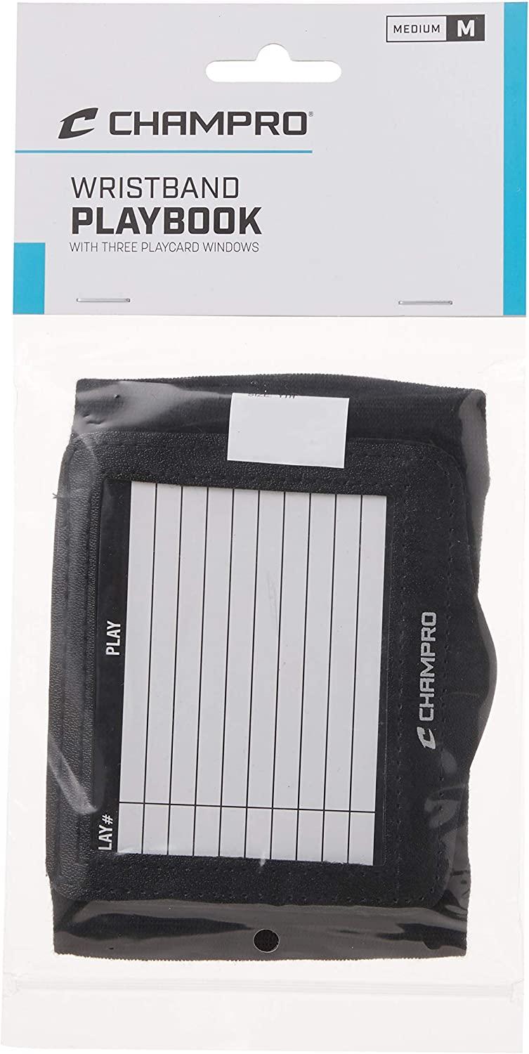 CHAMPRO Triple Wristband Playbook Youth Black