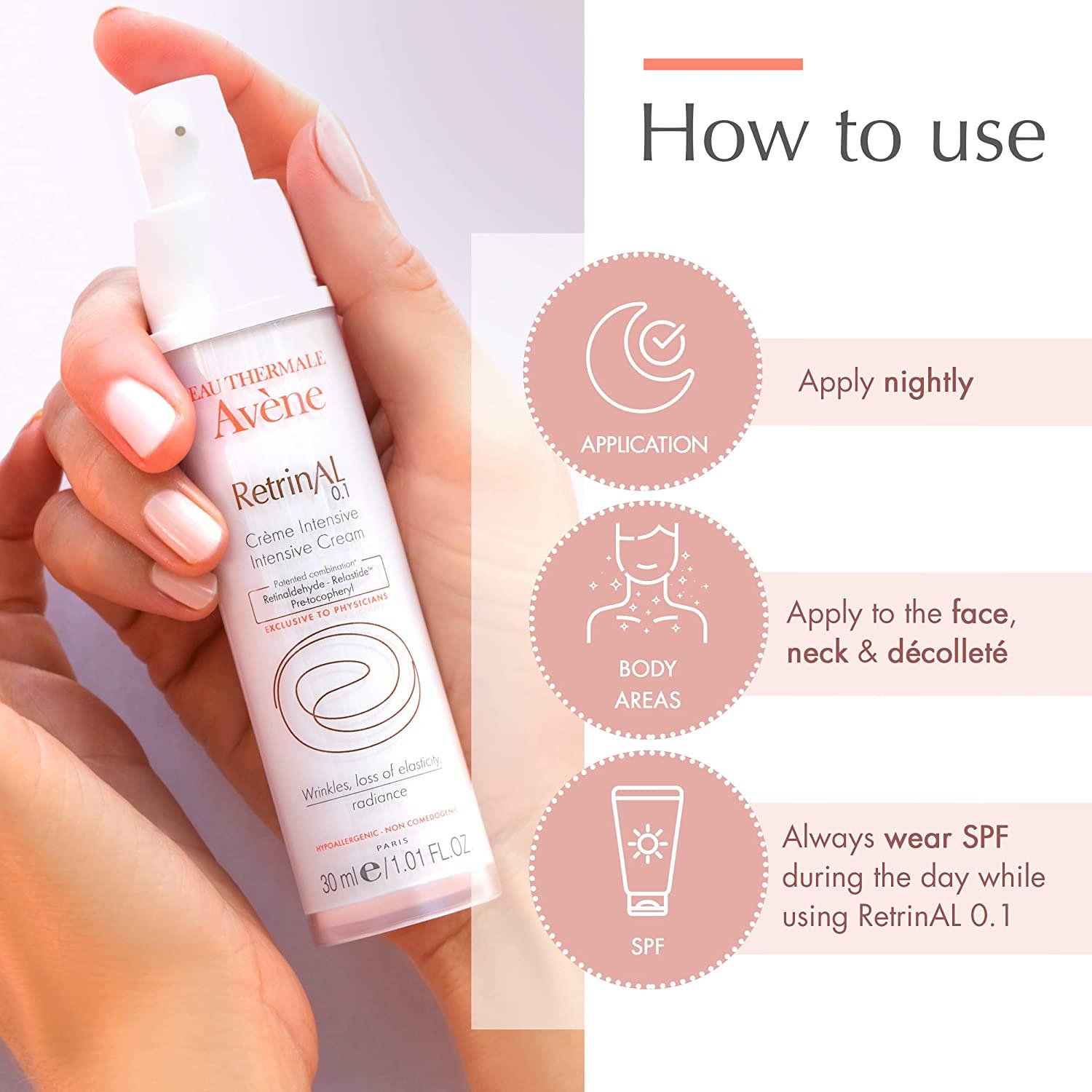 Eau Thermale Avene RetrinAL 0.1 Intensive Cream, Retinaldehyde, Reduce