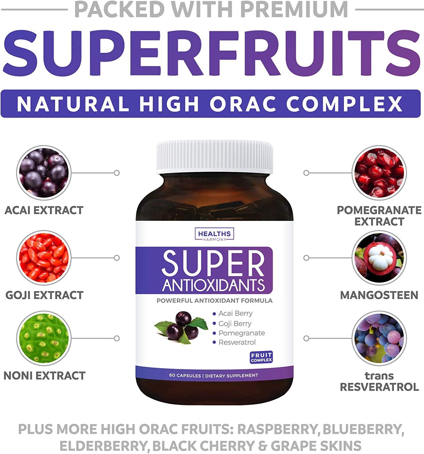 Super Antioxidant Supplement Powerful Super Food Antioxidants Blend