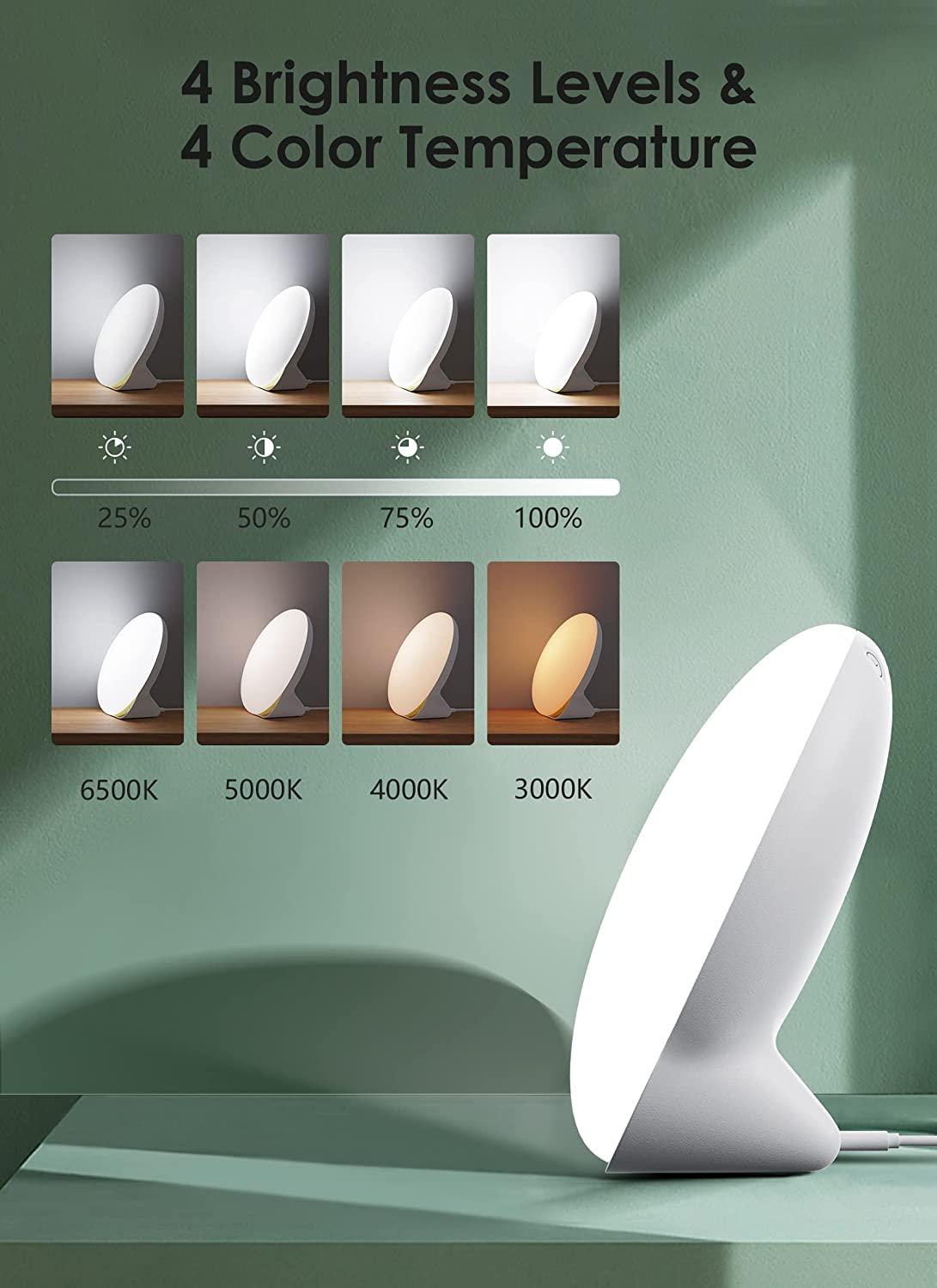 MediAcous UVFree 10000Lux Light Therapy Lamp 4 Brightness Levels