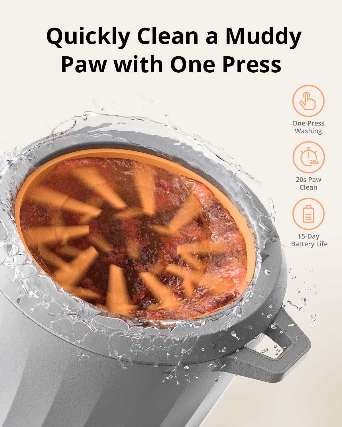 eufy Pet Automatic Dog Paw Cleaner Portable Electronic Paw Washer