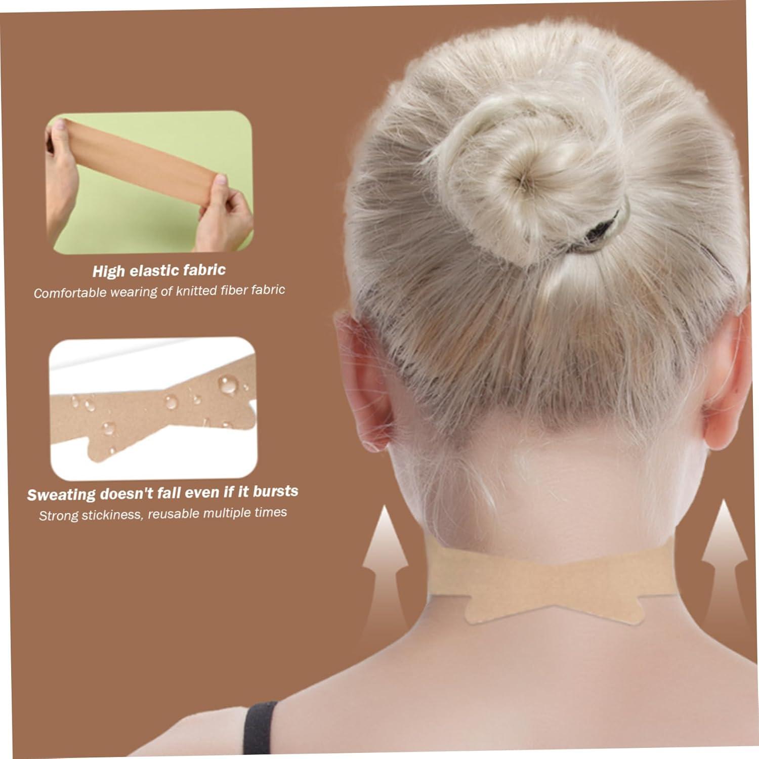 BIUDECO Huidverstrakkende Tape 4 Stuks Nektape Flexibel Gemakkelijk Te Dragen Vrouwen Elastische Neklift Sticker Nekverzorgingspatch